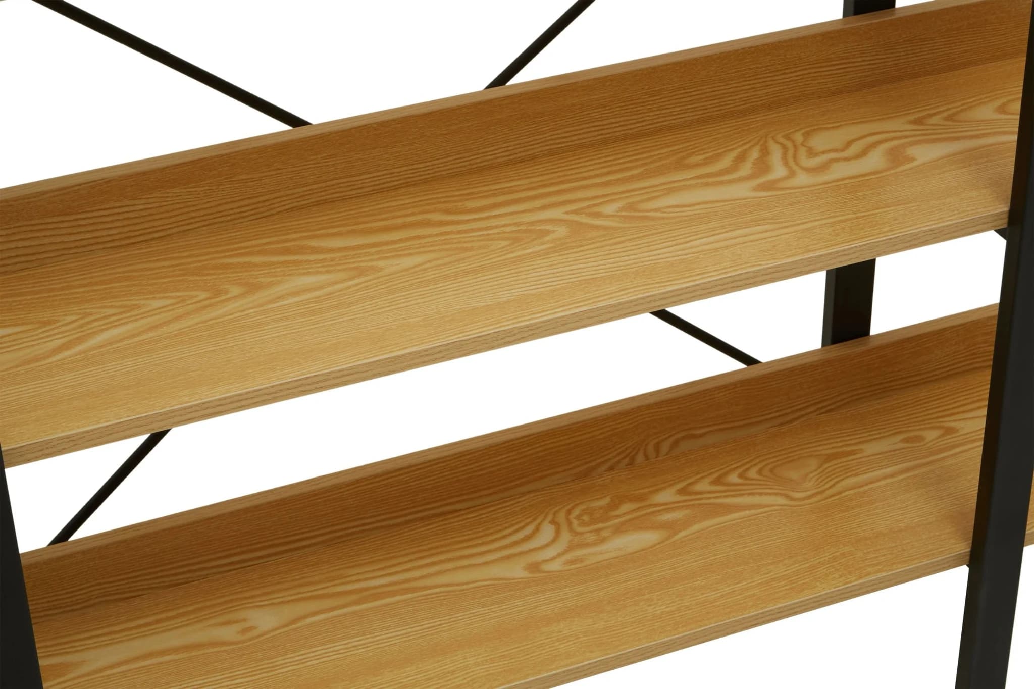 Laxton 3 Tier Light Oak Effect Shelving Unit - Bookcases & shelving, photo 6 of 7
