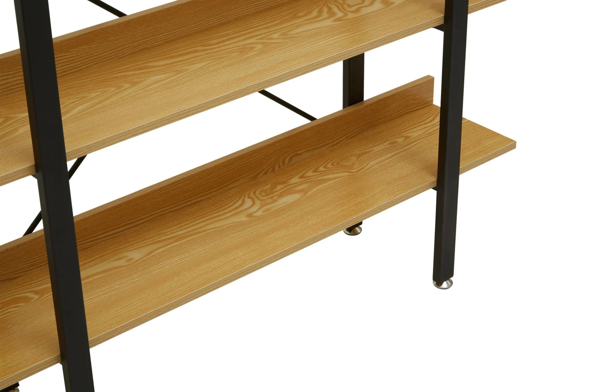 Laxton 3 Tier Light Oak Effect Shelving Unit - Bookcases & shelving, photo 5 of 7
