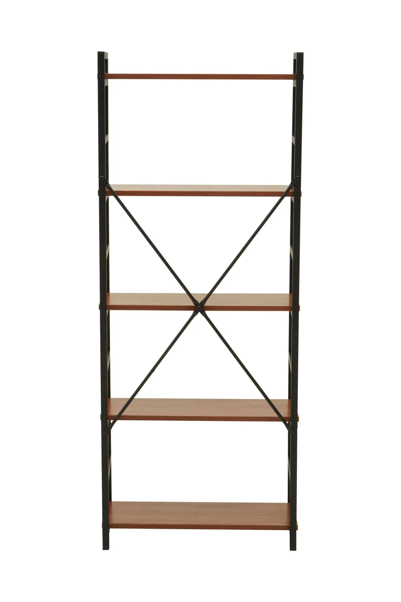 Laxton 5 Tier Wood Finish Shelf Unit - Bookcases & shelving, photo 2 of 8