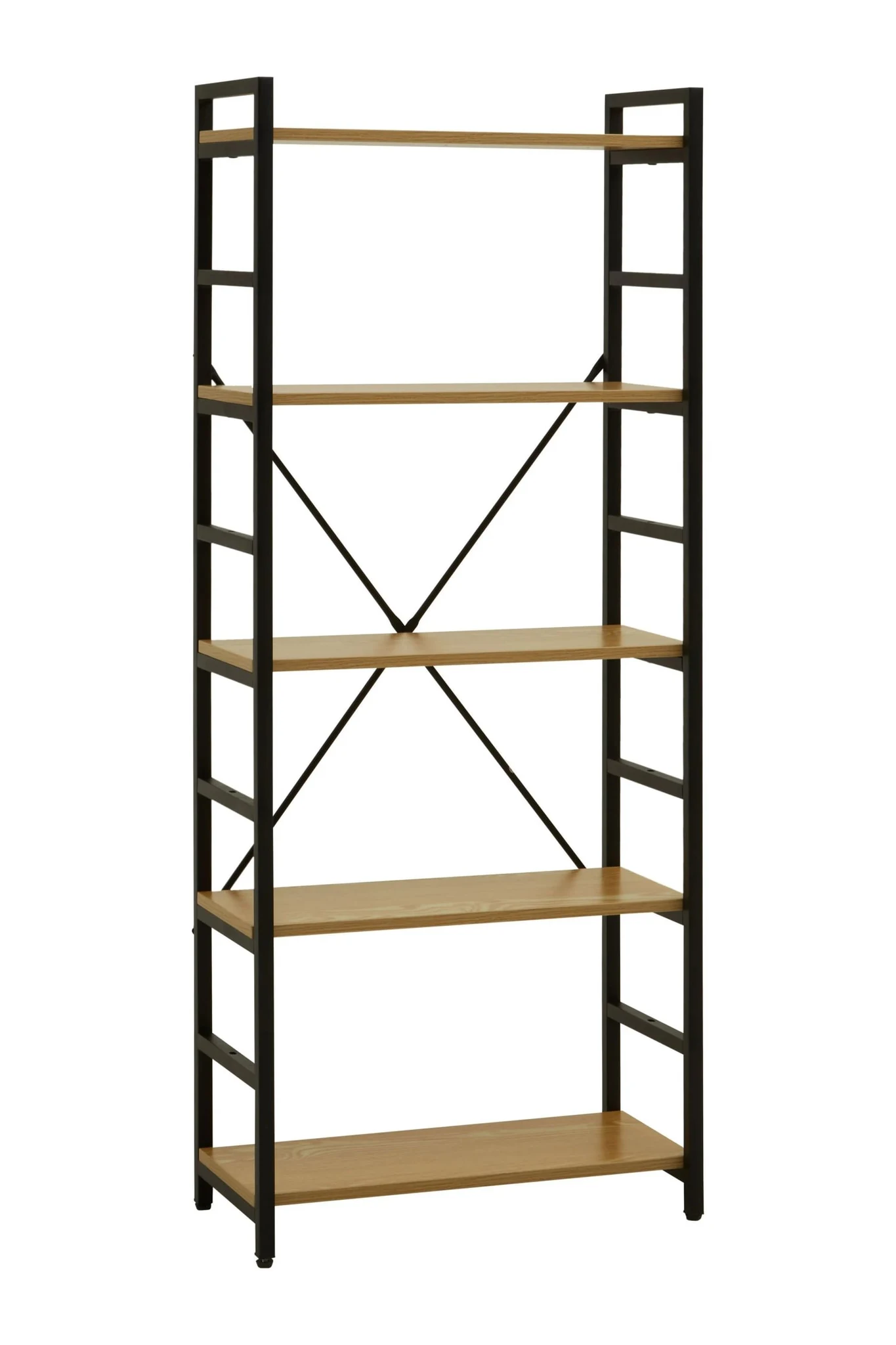 Laxton 5 Tier Light Oak Effect Shelf Unit - Bookcases & shelving, photo 5 of 8