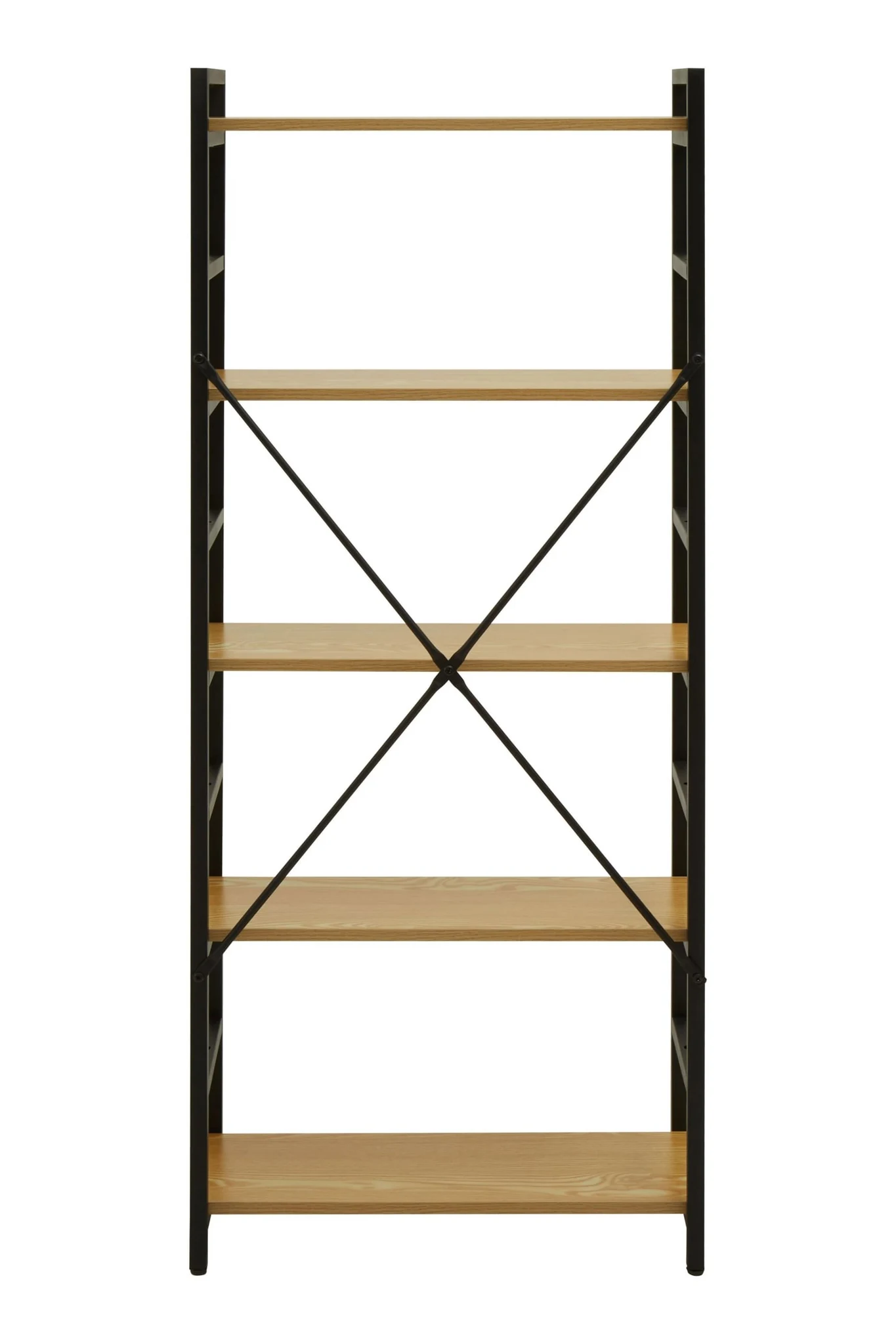 Laxton 5 Tier Light Oak Effect Shelf Unit - Bookcases & shelving, photo 2 of 8
