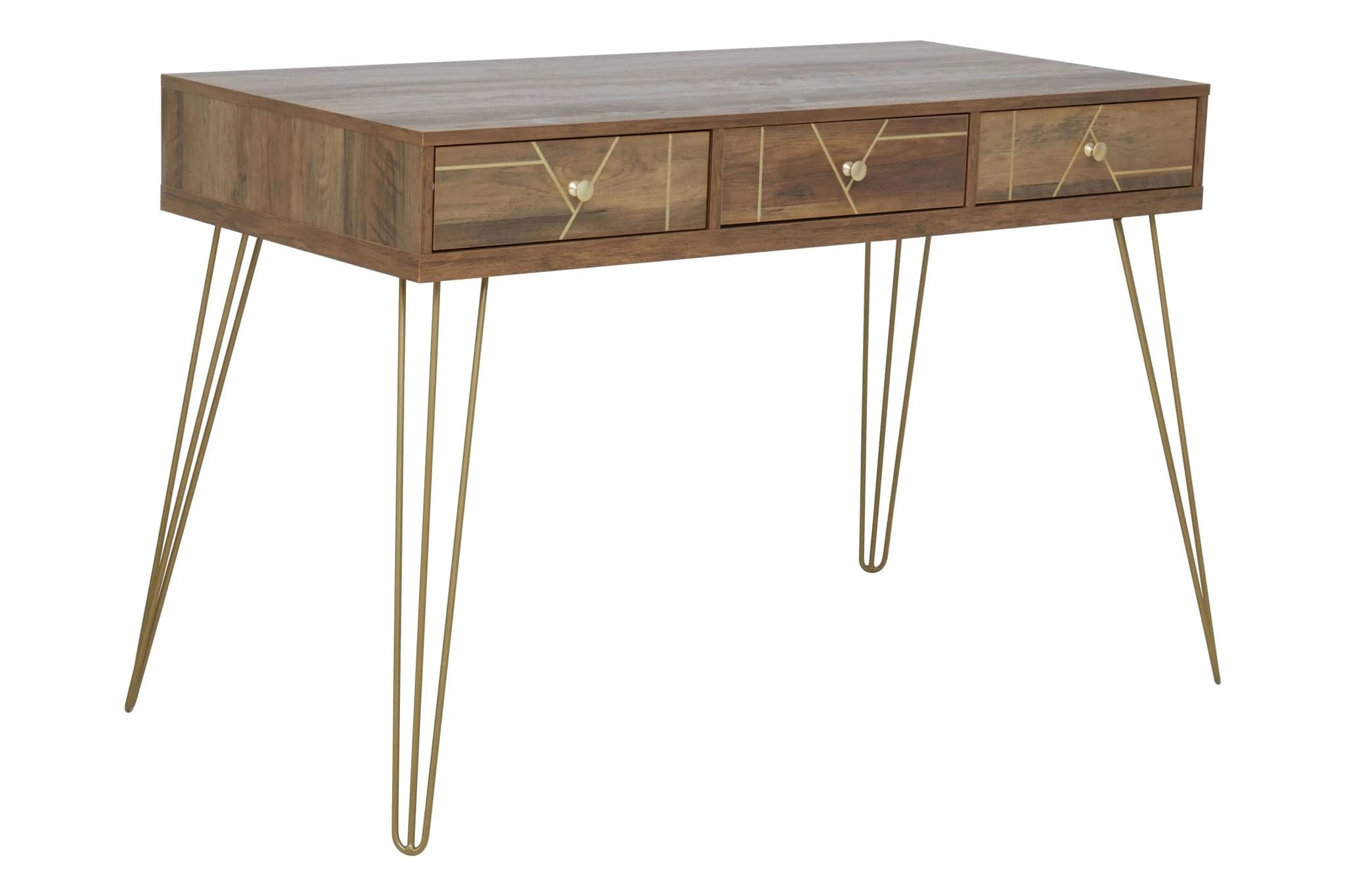 Flori Three Drawer Desk - Tables, photo 6 of 8