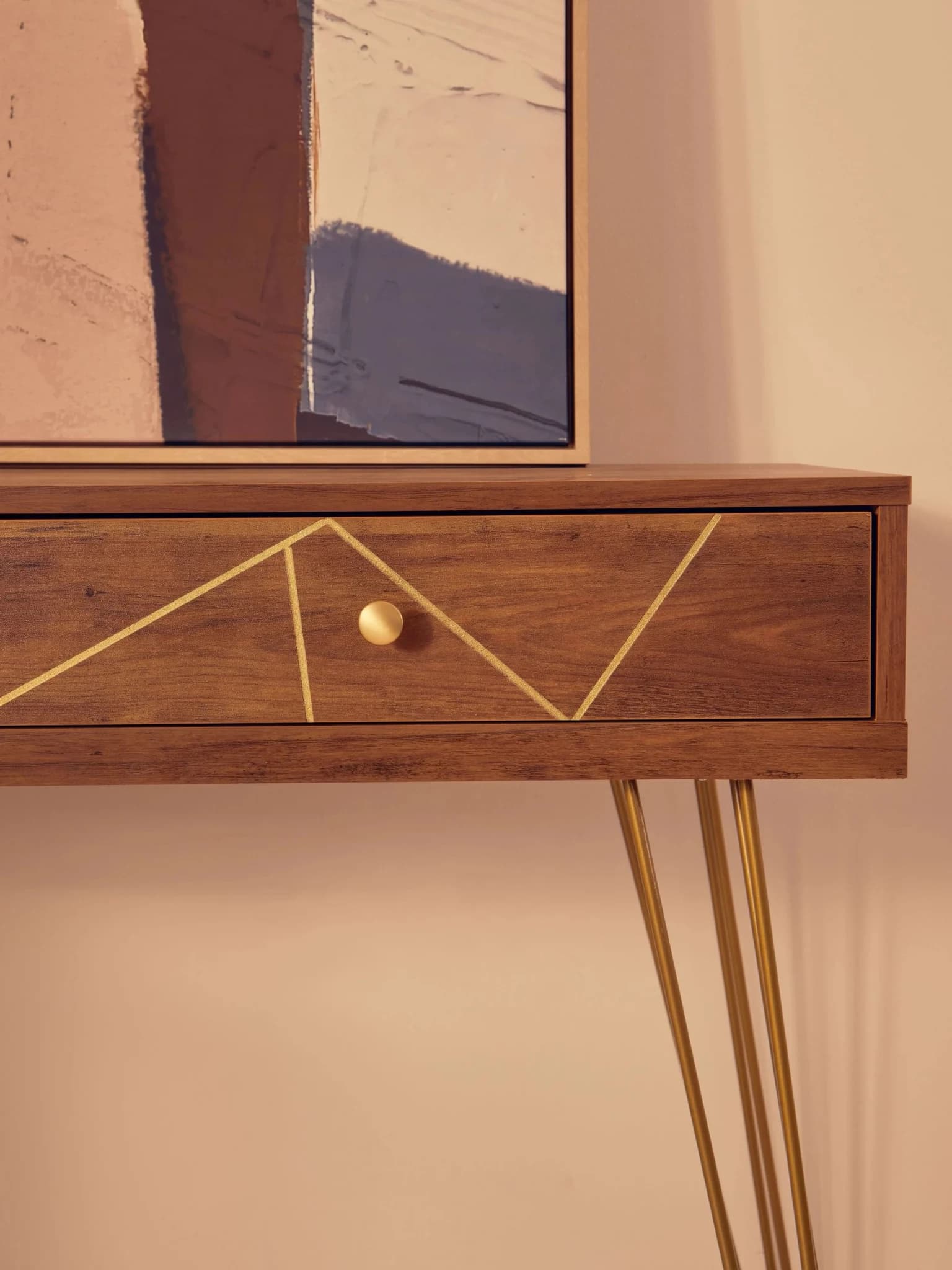 Flori Console Table with 2 Drawers - Tables, photo 2 of 8