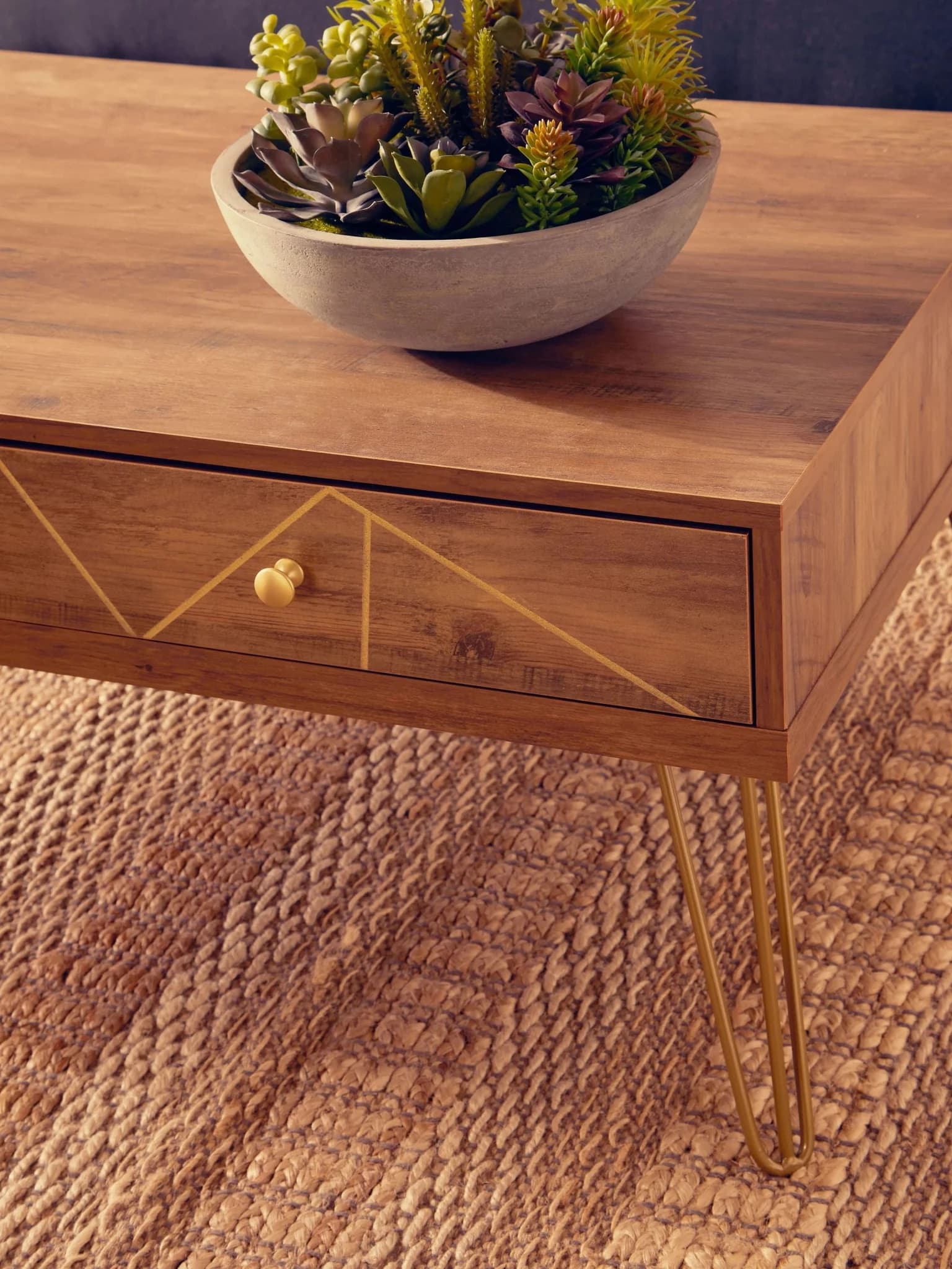 Flori Coffee Table with 2 Drawers - Tables, photo 2 of 8