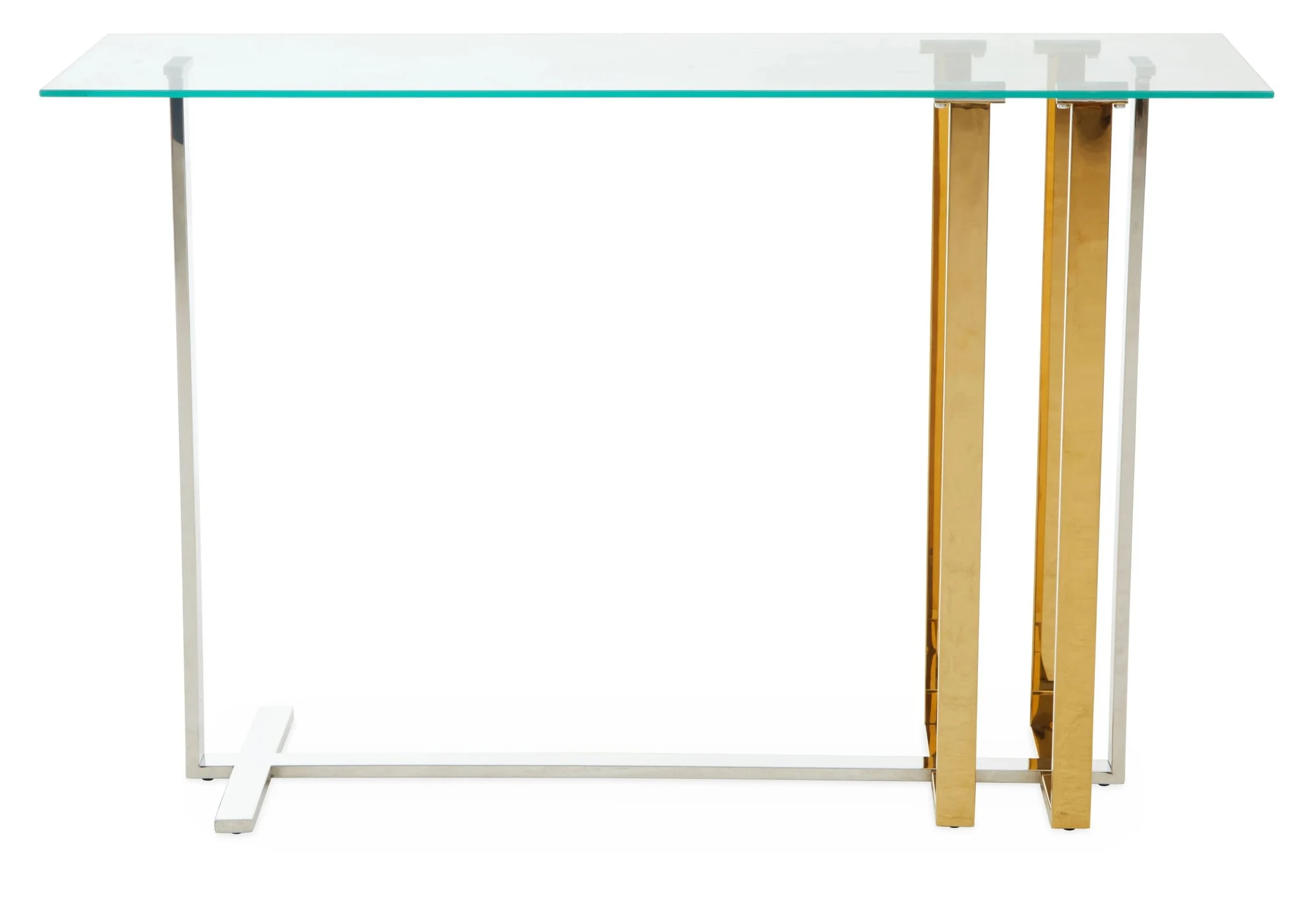 Alvea Silver and Gold Console Table - Tables, photo 2 of 2