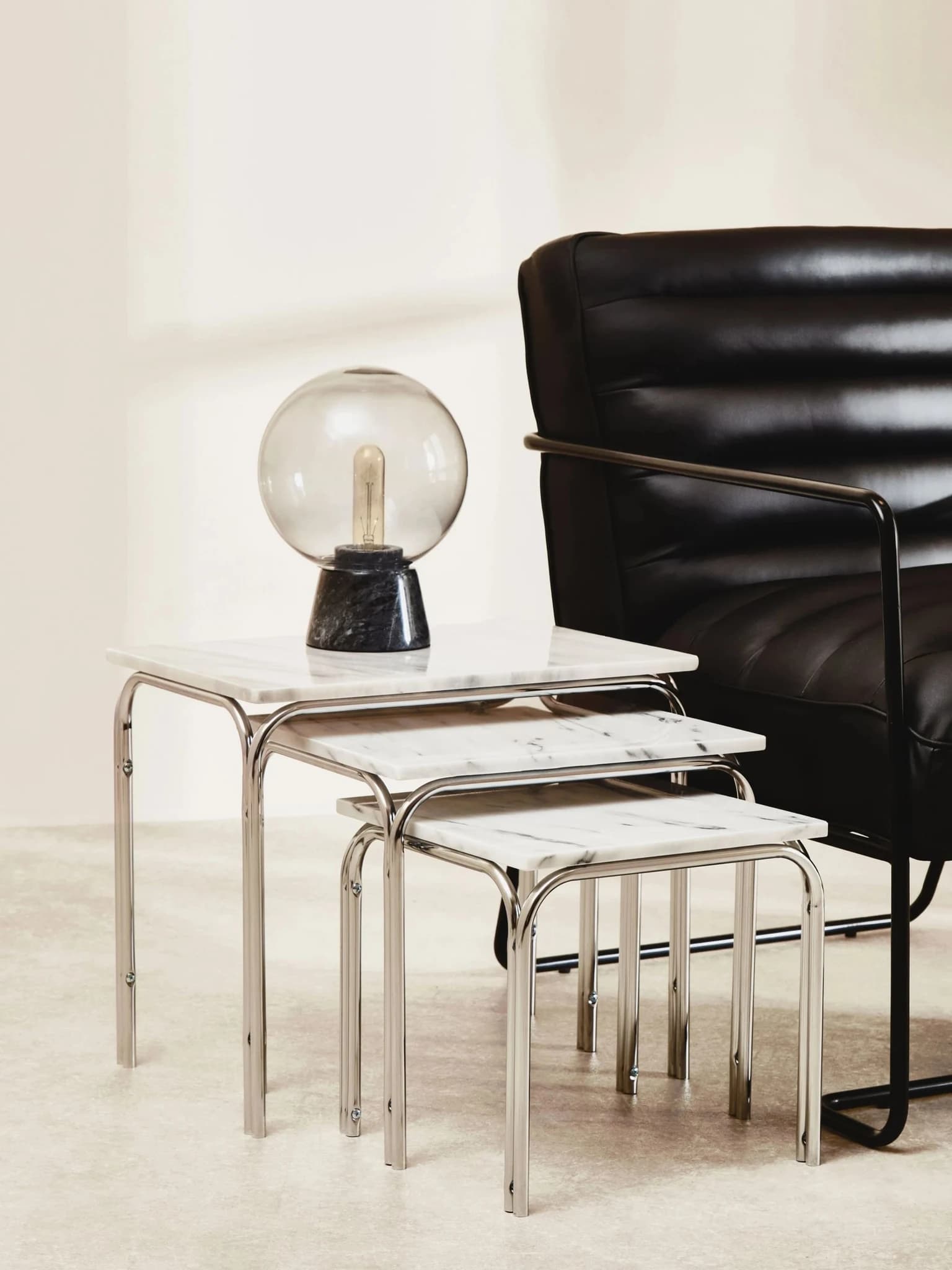 New Foundry Leather Effect Black Chair - Seating, photo 6 of 8