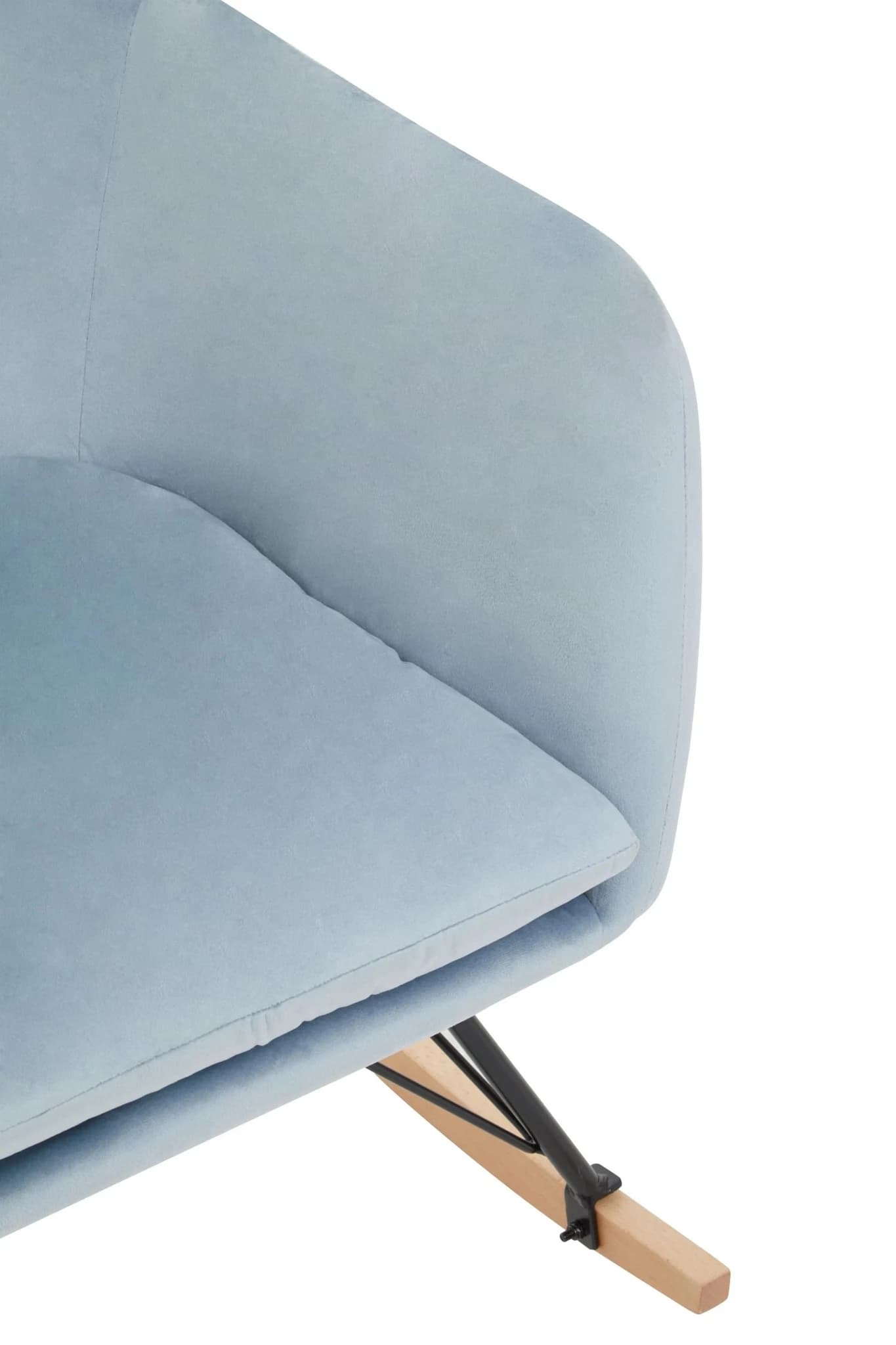 Stockholm Blue Velvet Rocking Chair - Seating, photo 8 of 8