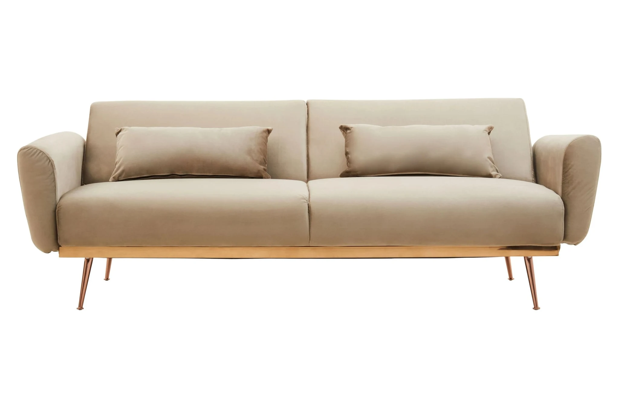 Hatton Mink Velvet Sofa Bed - Seating, photo 6 of 8
