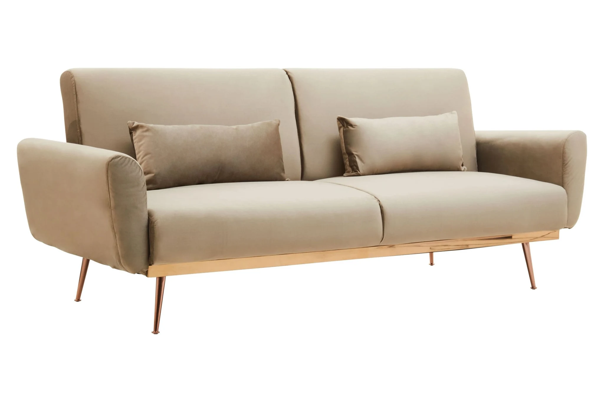 Hatton Mink Velvet Sofa Bed - Seating, photo 4 of 8