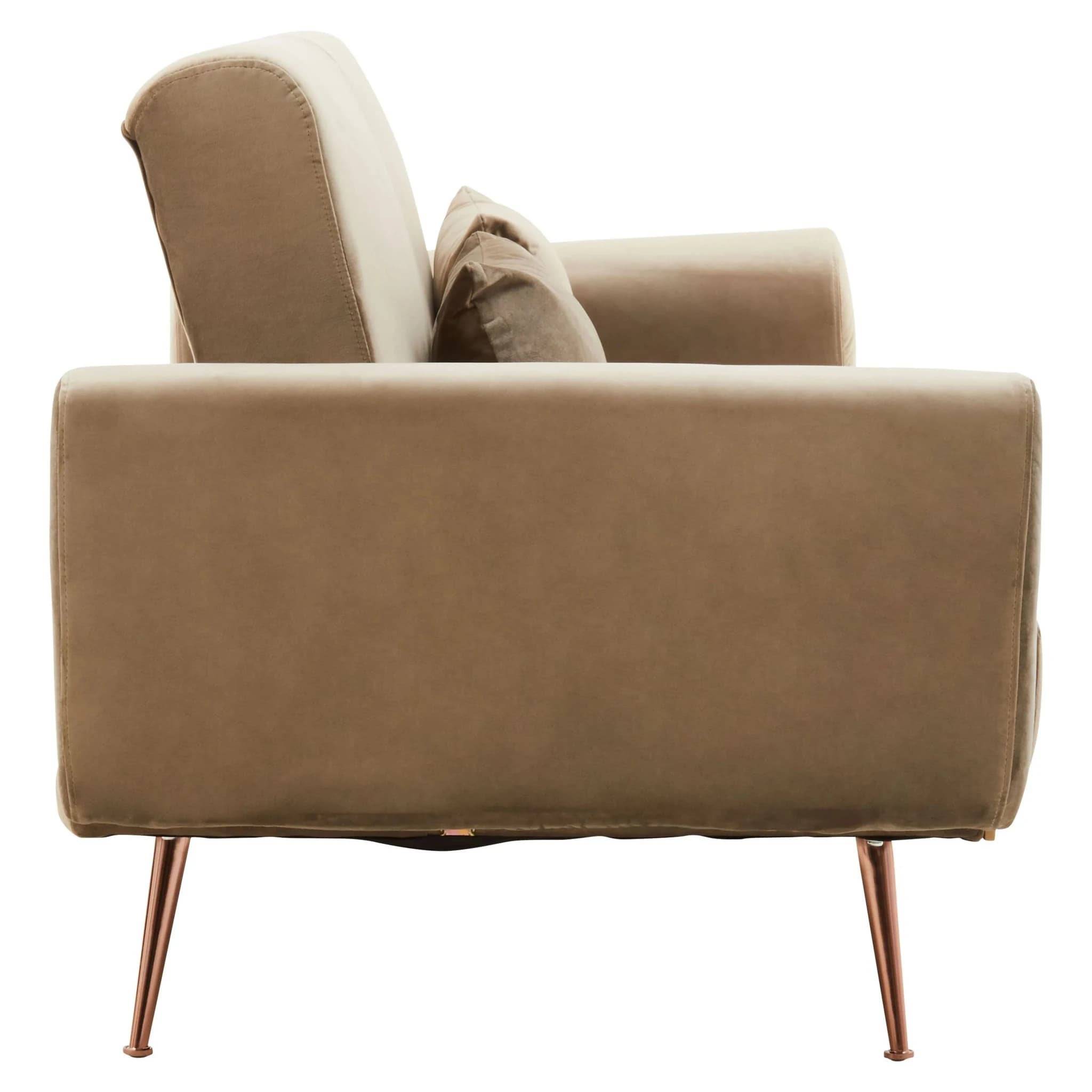 Hatton Mink Velvet Sofa Bed - Seating, photo 3 of 8