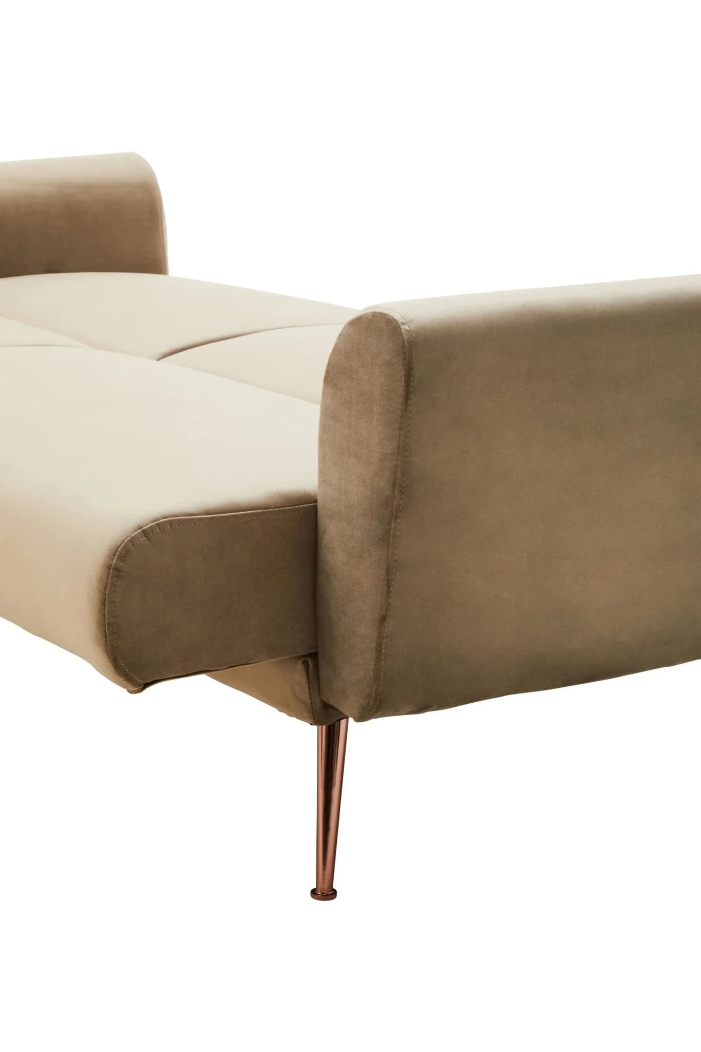 Hatton Mink Velvet Sofa Bed - Seating, photo 8 of 8
