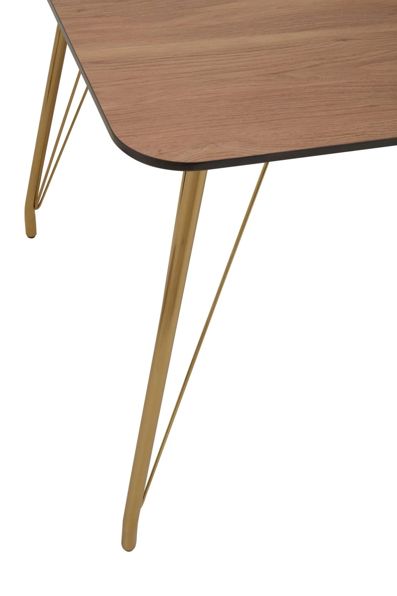 Veneto Dining Table With Natural Wood Effect Top - Tables, photo 6 of 7
