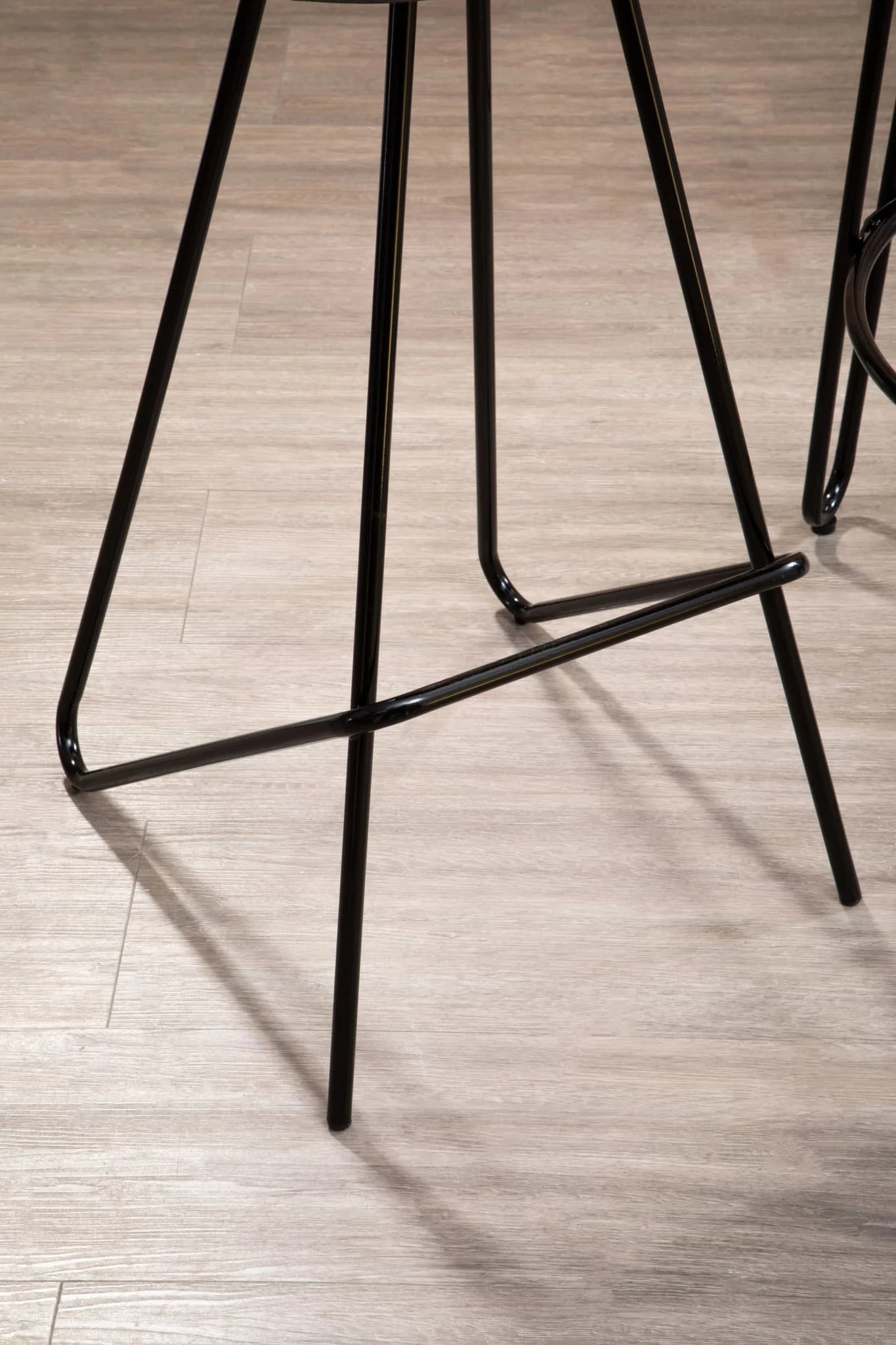 District Wooden Top Bar Stool With Metal Legs - Seating, photo 5 of 8