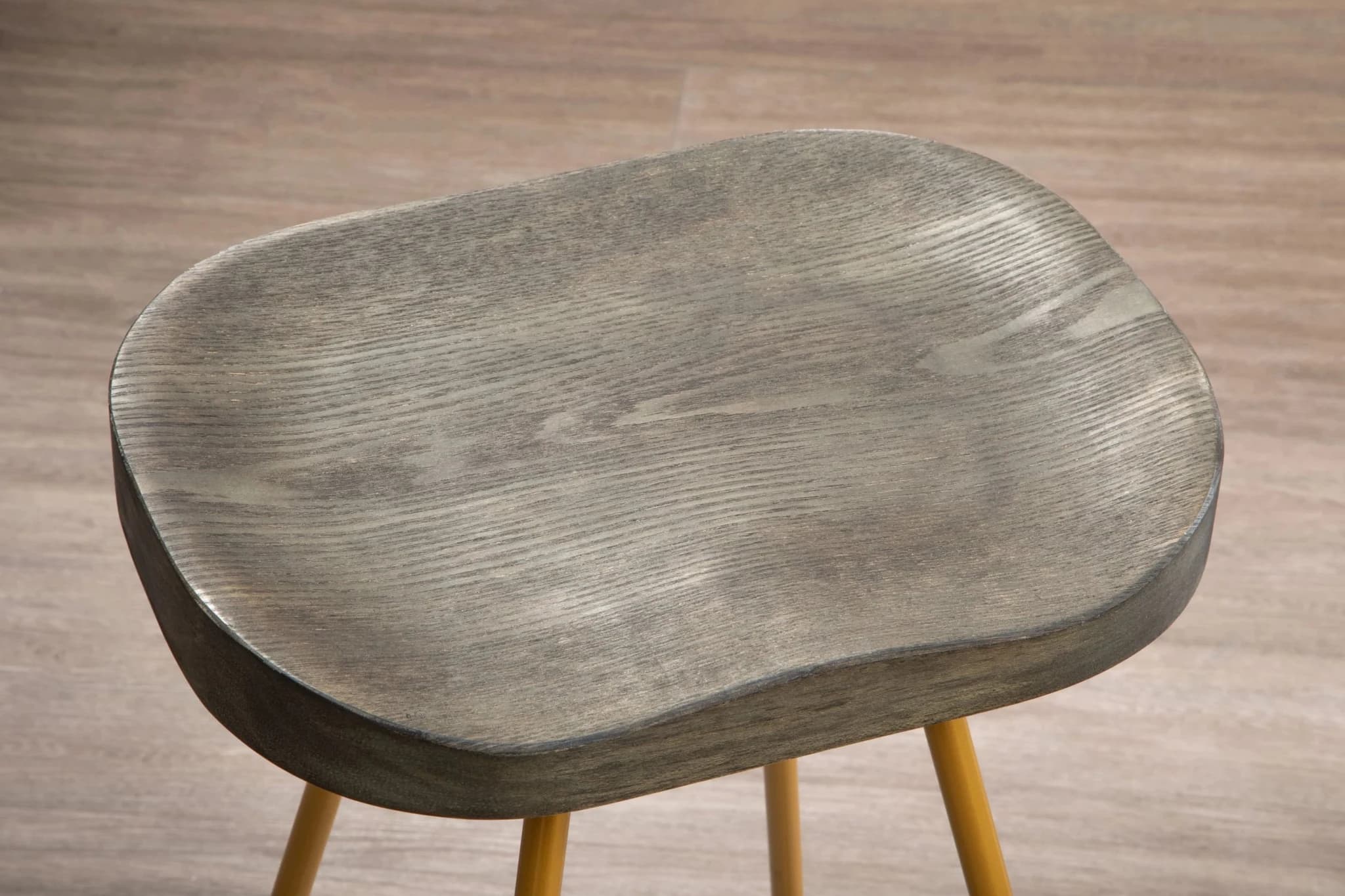 District Elm Wood Bar Stool With Metal Legs - Seating, photo 4 of 8