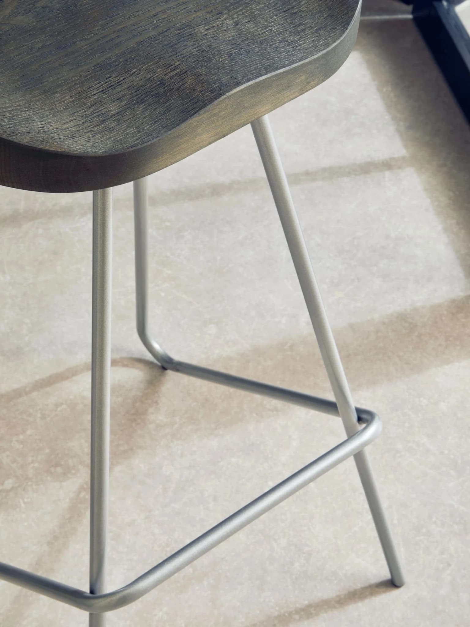 District Silver Metal Frame Bar Stool - Seating, photo 2 of 8