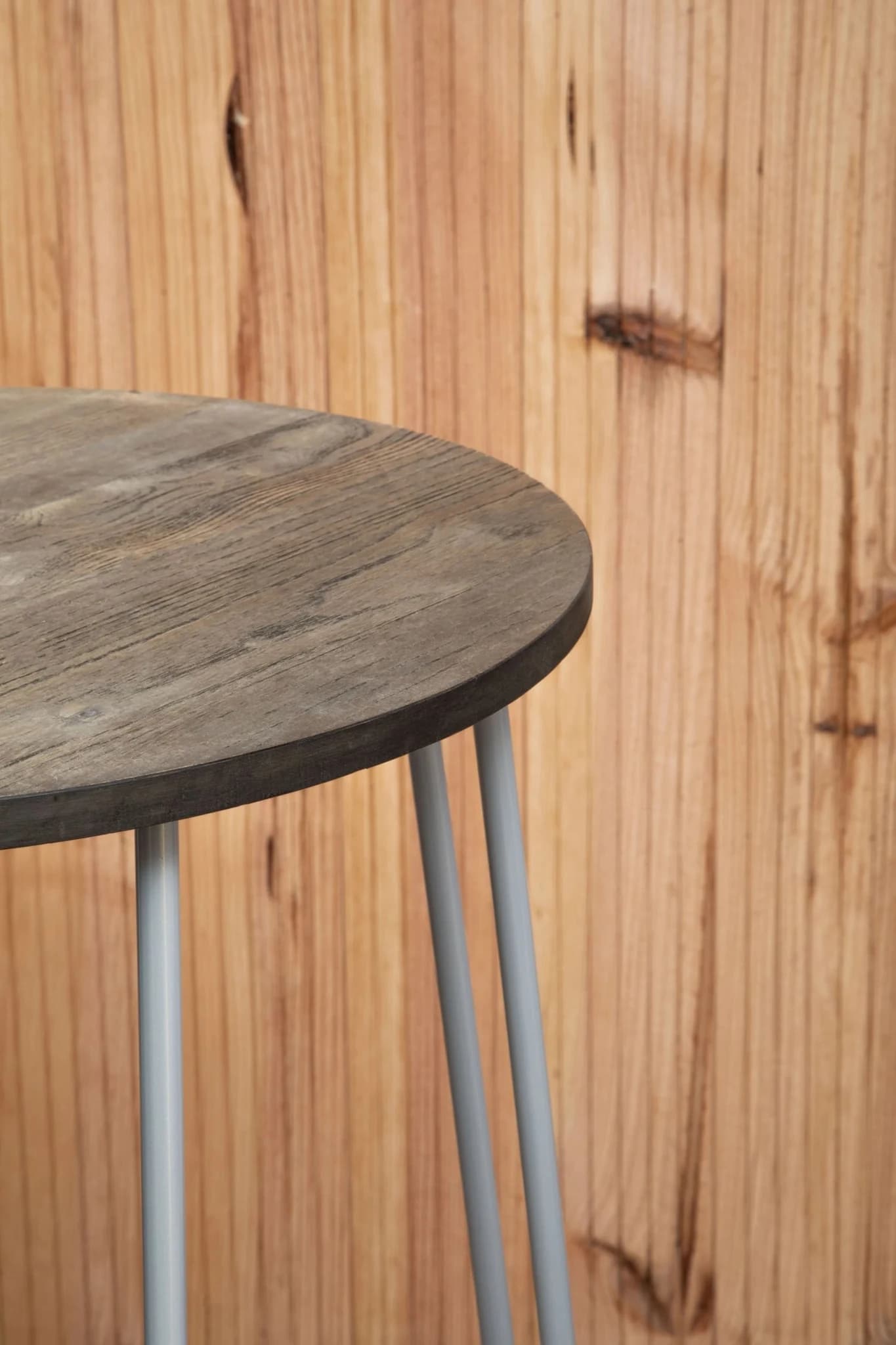 District 3 Piece Elm Wood Bar Table And Stool Set - Seating, photo 4 of 8
