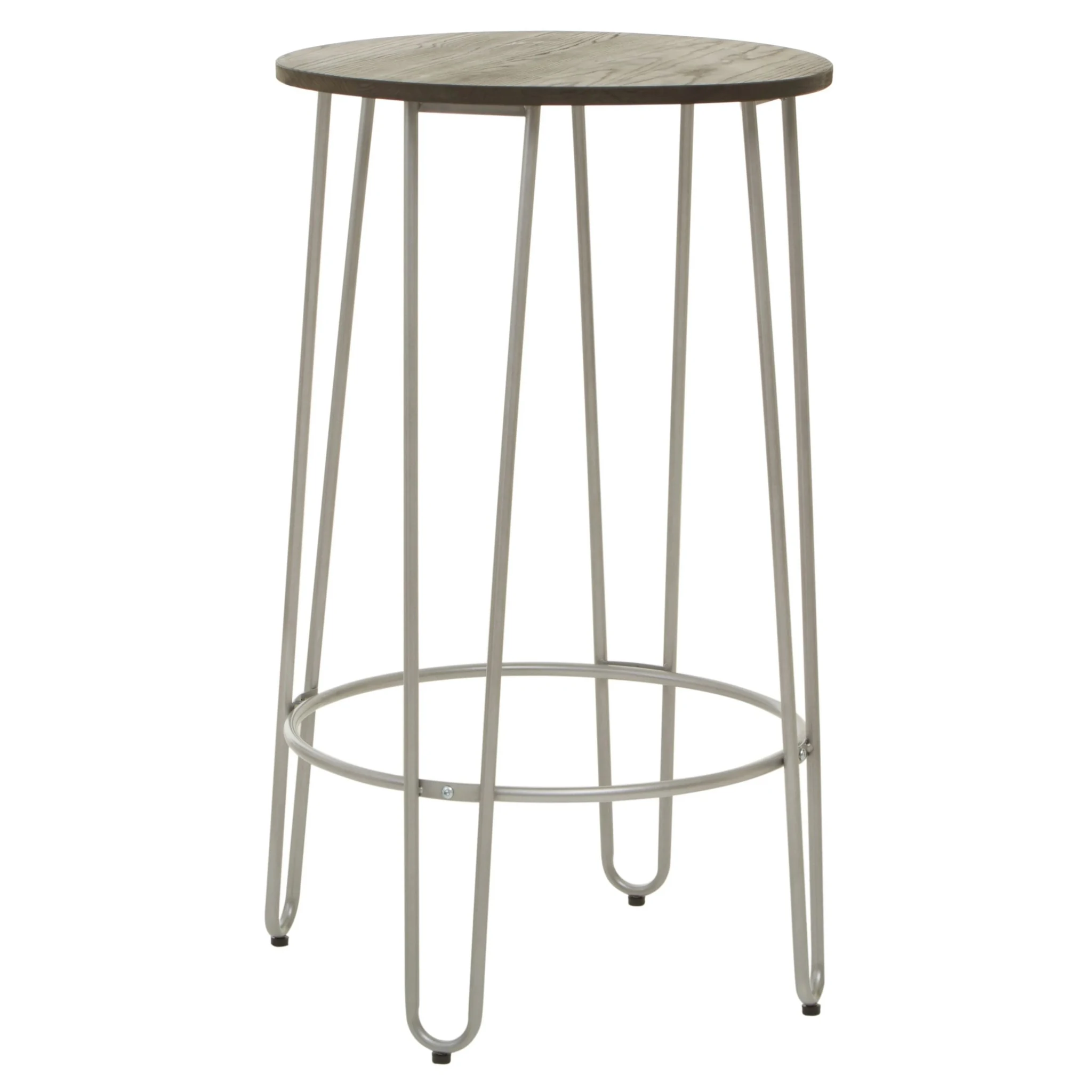District 3 Piece Silver Frame Bar Table Stool Set - Seating, photo 7 of 8