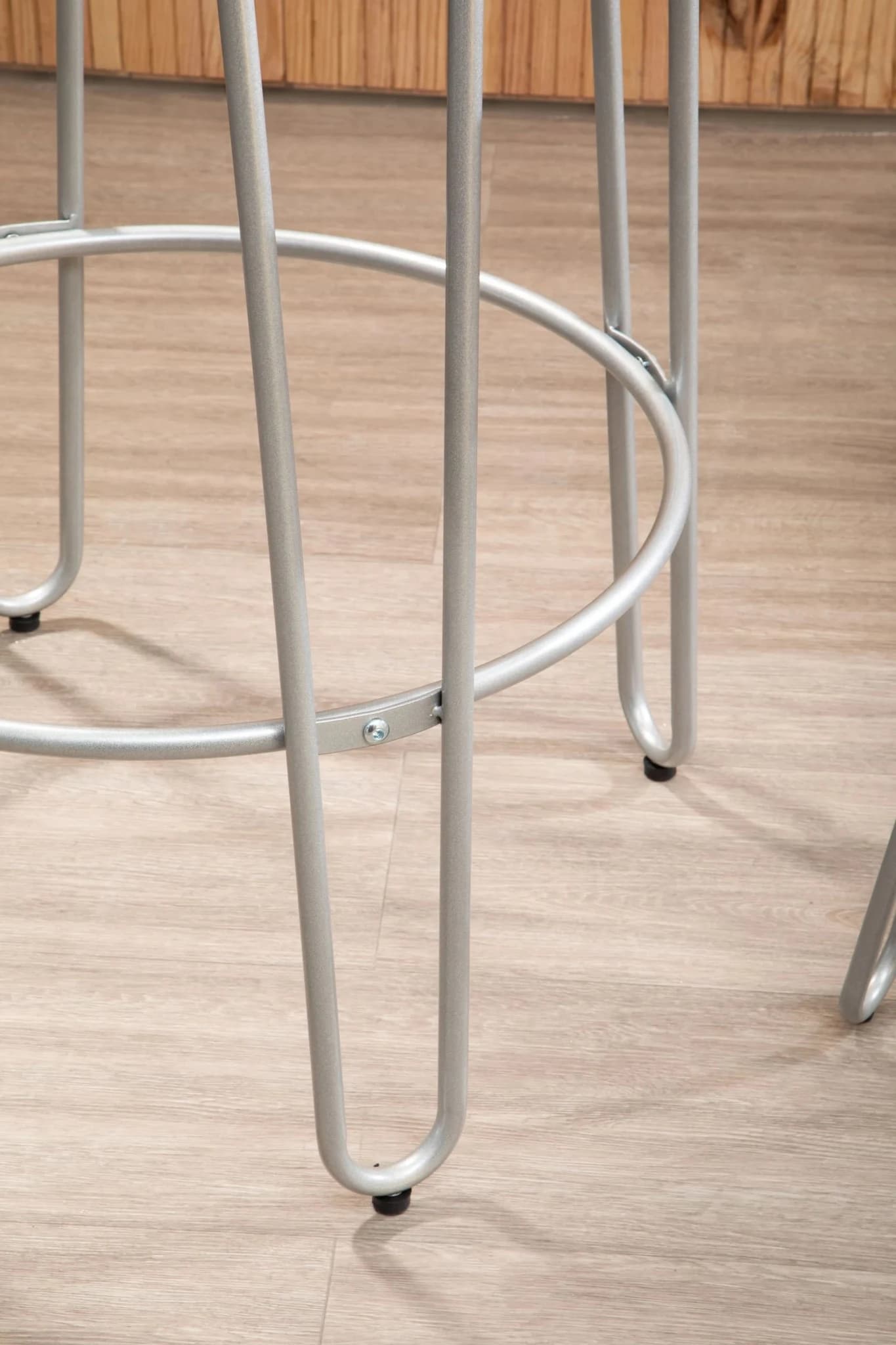 District 3 Piece Silver Frame Bar Table Stool Set - Seating, photo 3 of 8