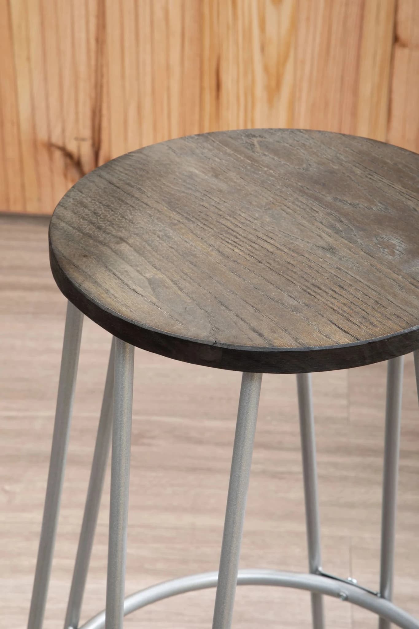 District 3 Piece Silver Frame Bar Table Stool Set - Seating, photo 2 of 8