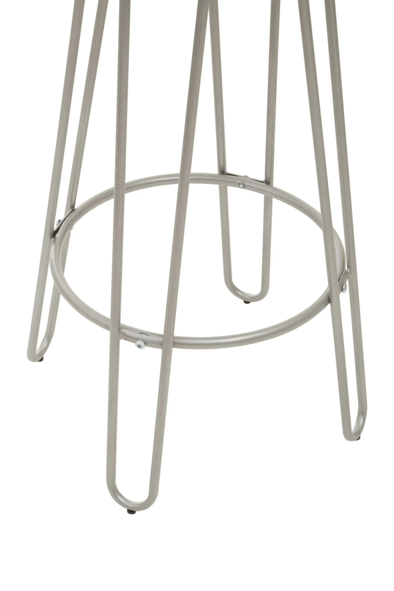 District 3 Piece Silver Frame Bar Table Stool Set - Seating, photo 8 of 8