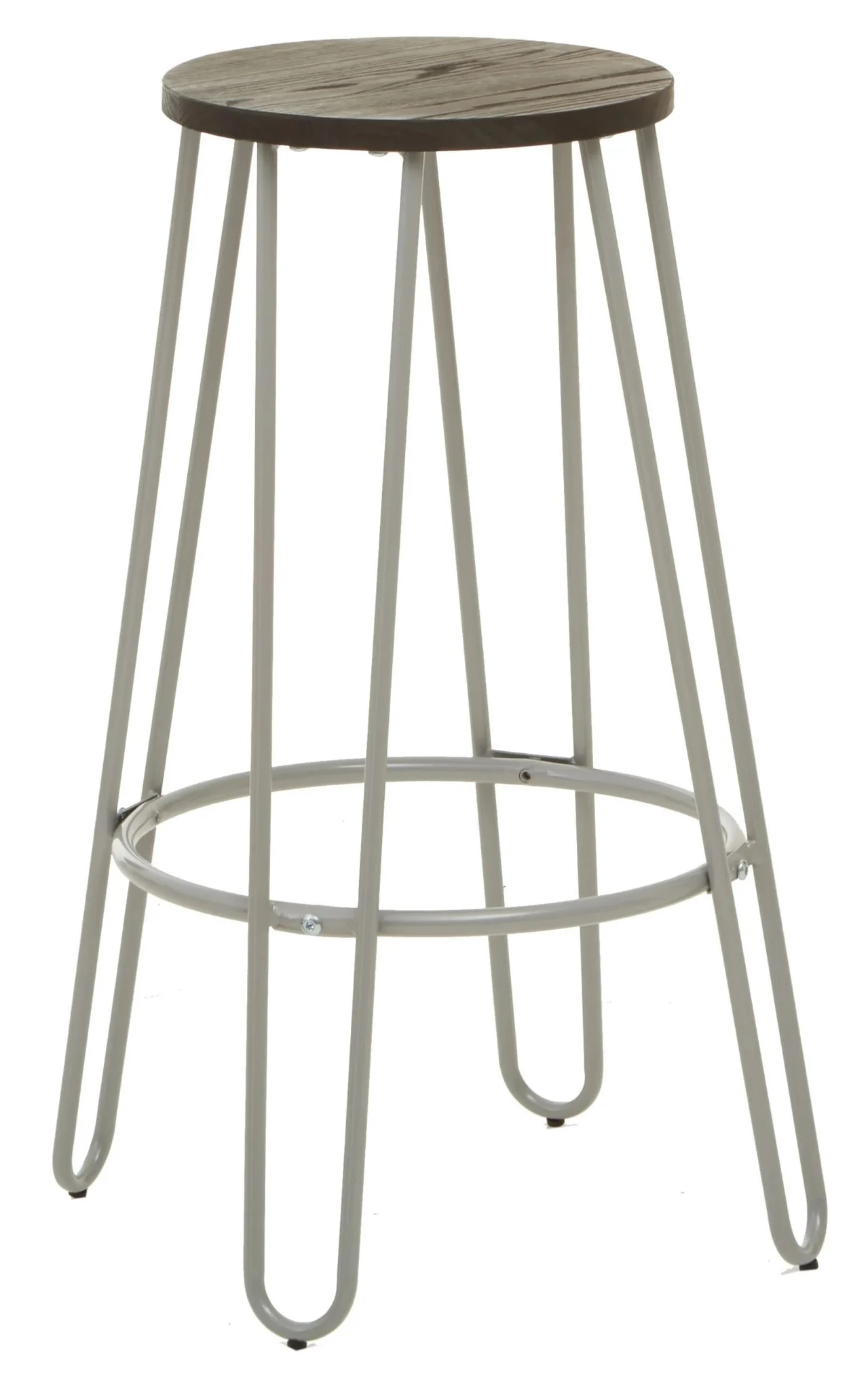 District Grey Finish Metal Frame Bar Stool - Seating, photo 4 of 6