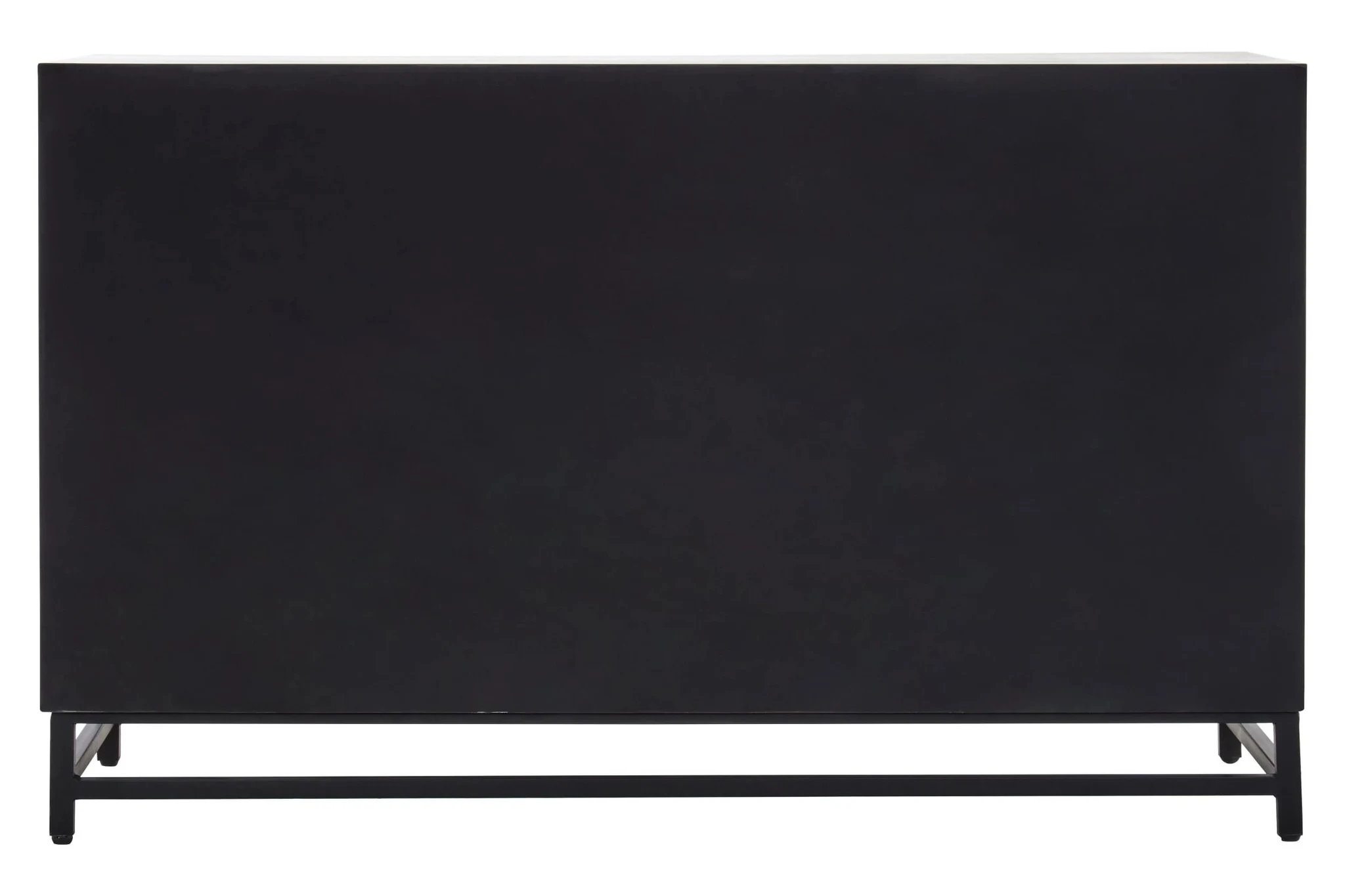 Lombok Black Rustic Chevron Four Door Sideboard - Bookcases & shelving, photo 2 of 8