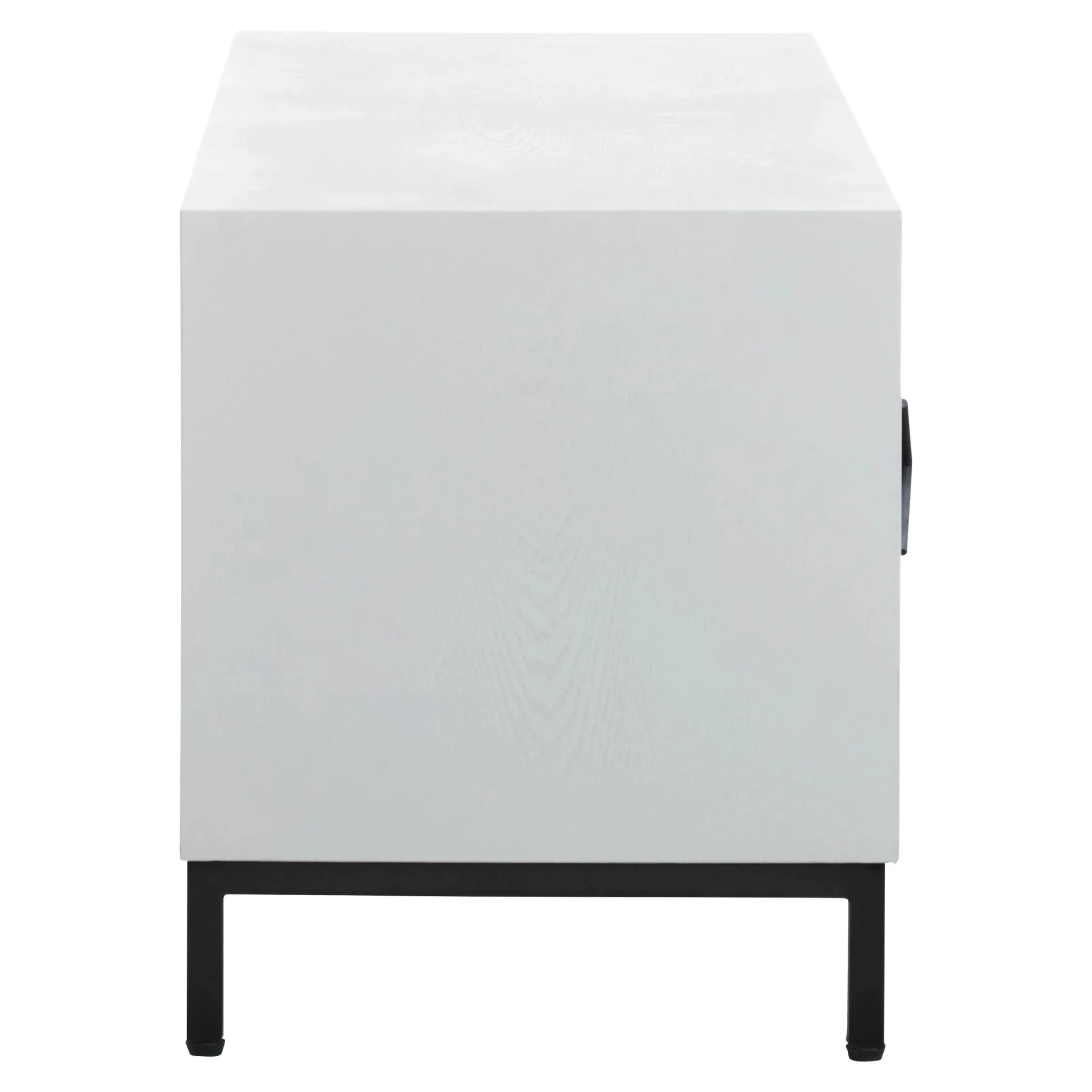 Lombok Rustic Chevron and White Frame Media Unit - Bookcases & shelving, photo 3 of 8