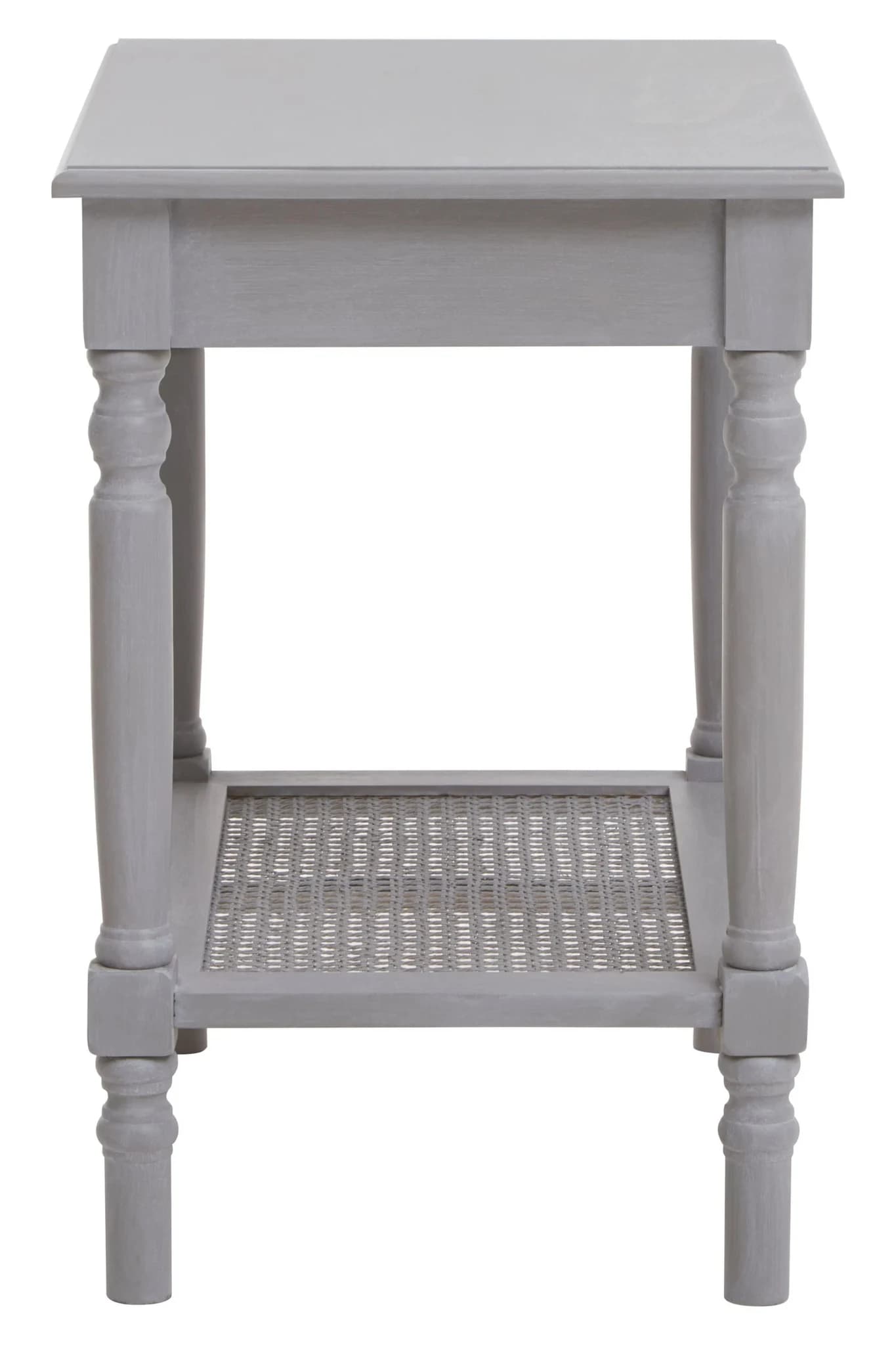 Heritage Grey Wash Wooden Side Table with Lower Shelf - Bookcases & shelving, photo 6 of 8