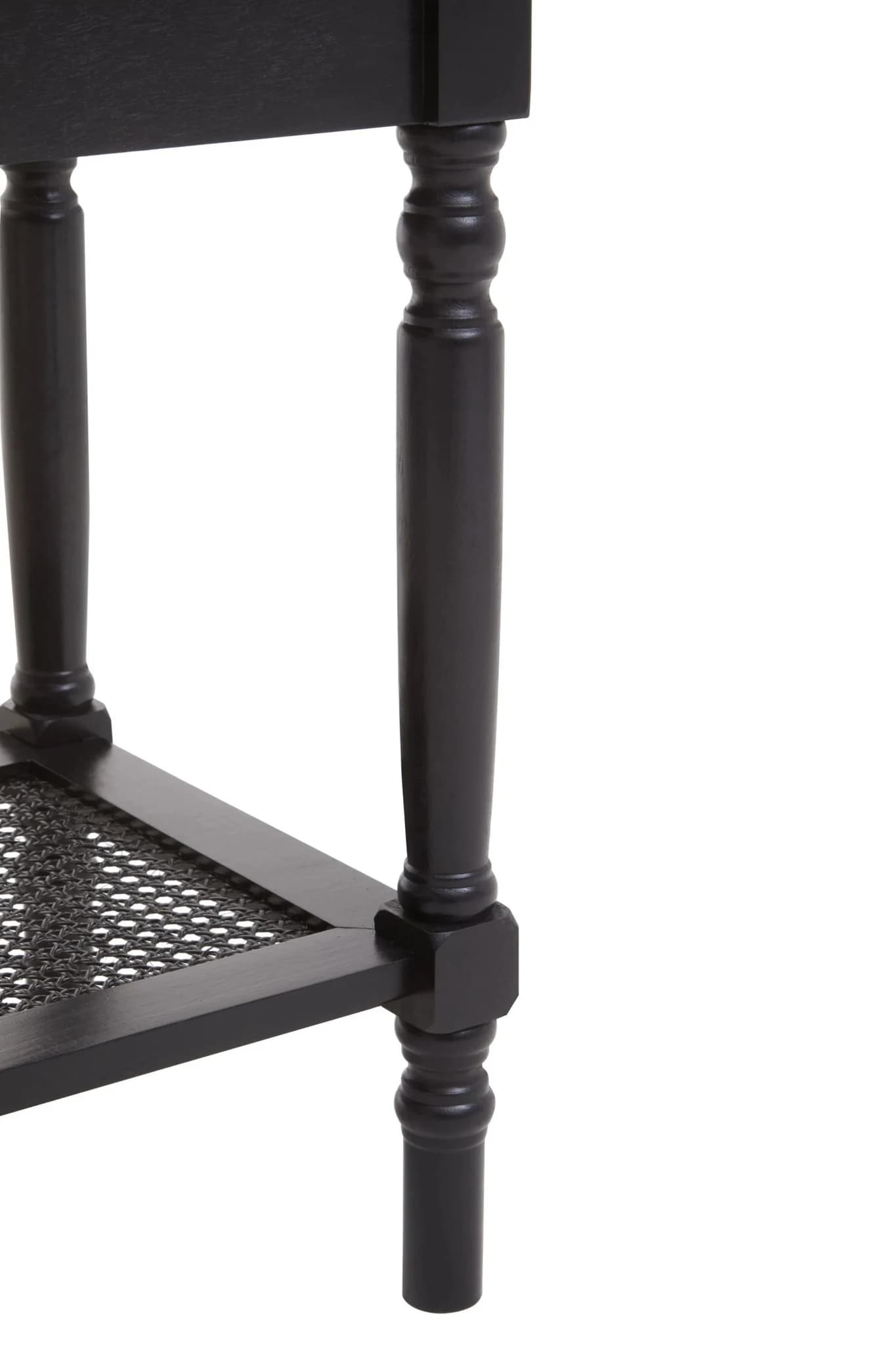 Heritage Black Wooden Side Table with Lower Shelf - Bookcases & shelving, photo 8 of 8