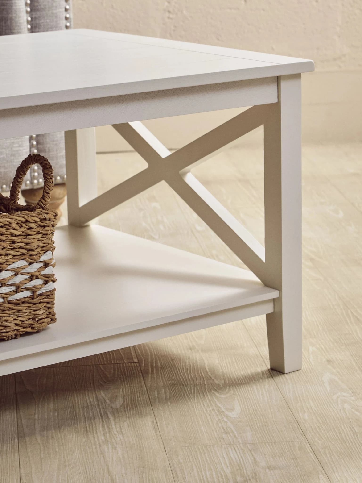 Heritage White Rectangular Wooden Coffee Table - Tables, photo 4 of 8