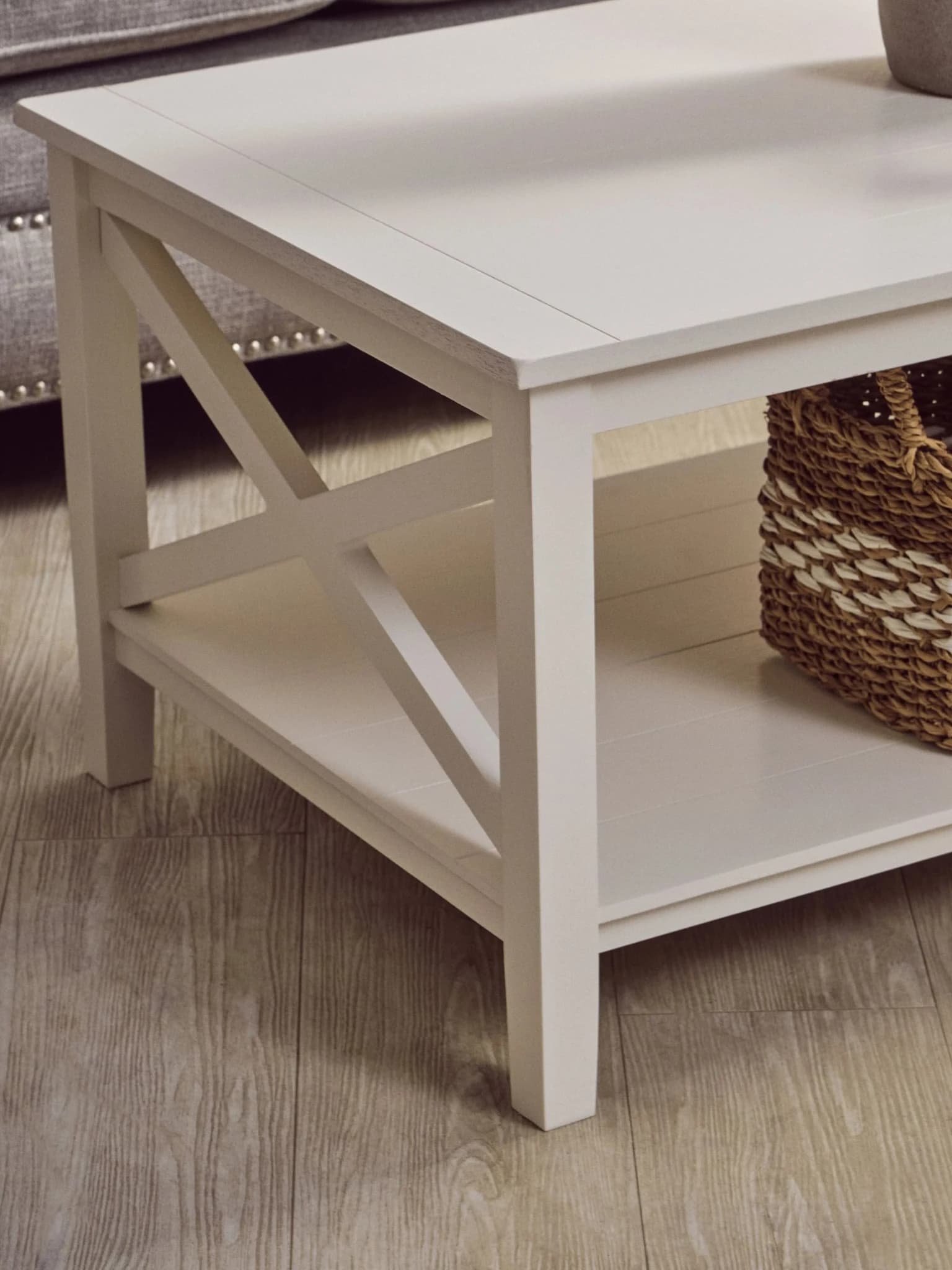 Heritage White Rectangular Wooden Coffee Table - Tables, photo 3 of 8