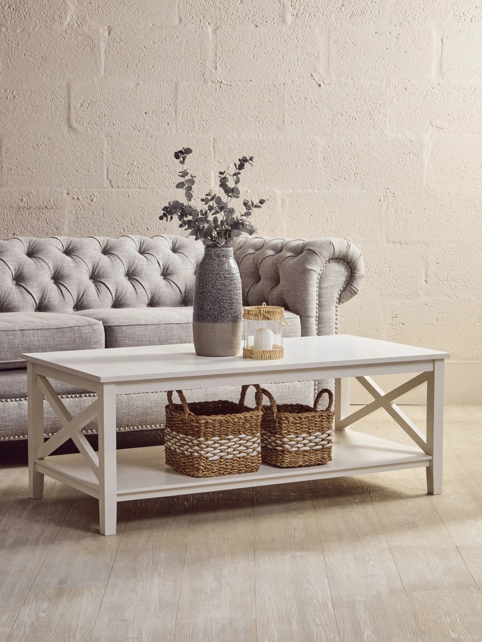 Heritage White Rectangular Wooden Coffee Table - Tables, photo 2 of 8