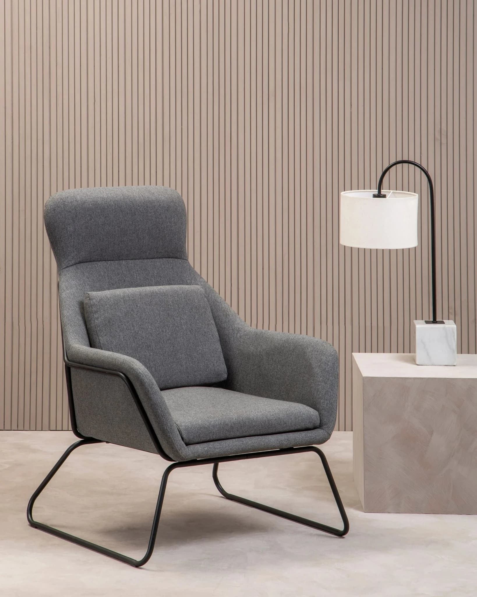 Stockholm Grey Fabric Chair - Seating, photo 7 of 8