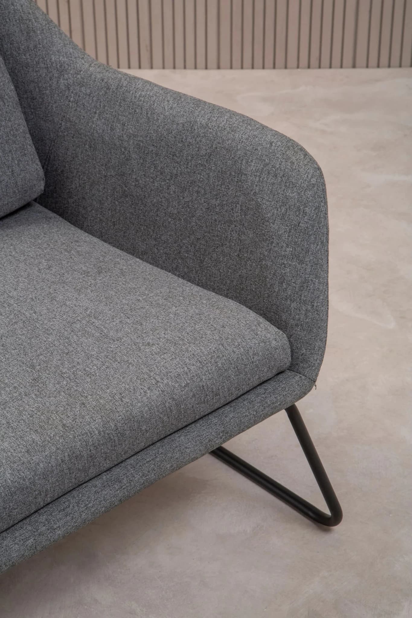Stockholm Grey Fabric Chair - Seating, photo 4 of 8