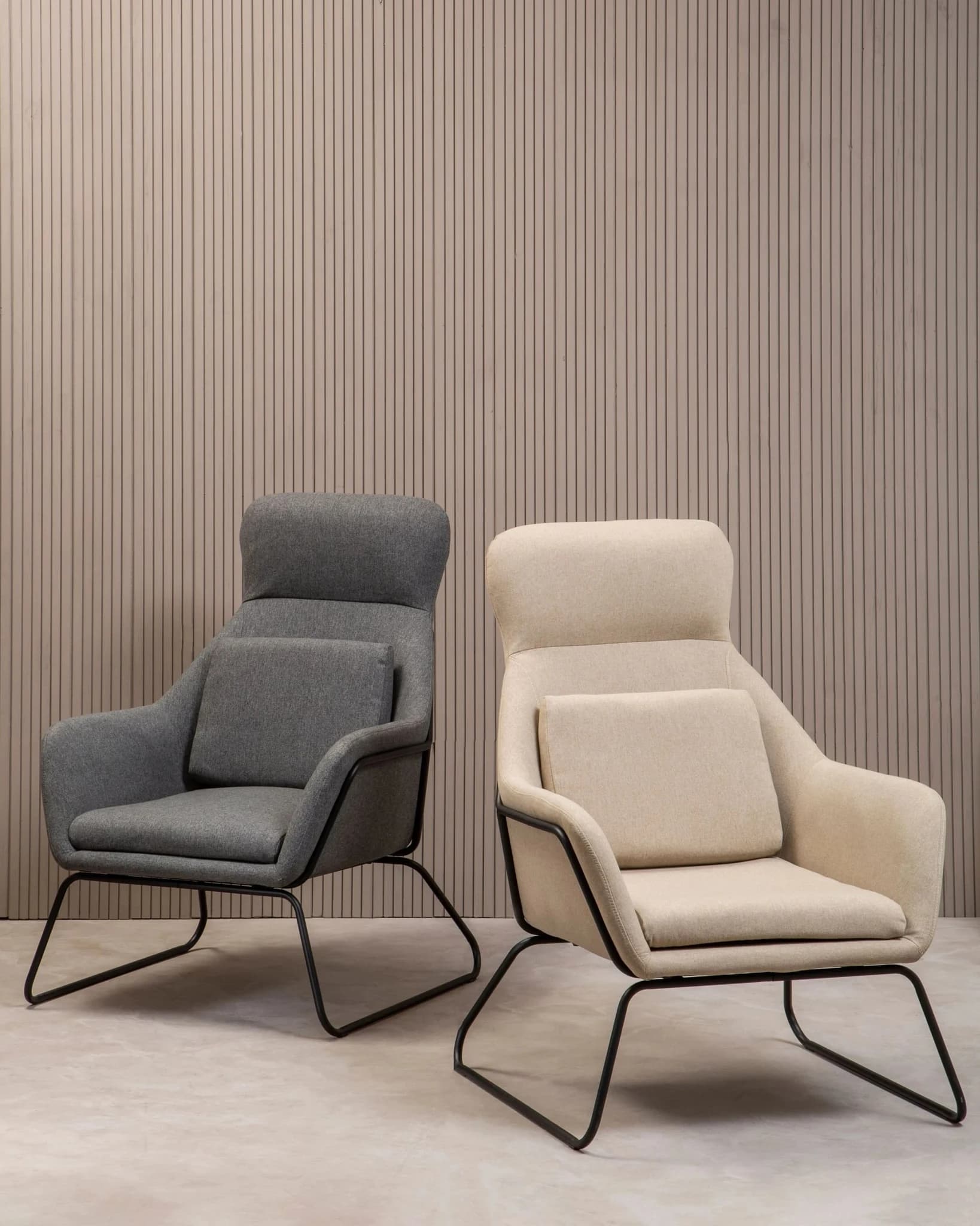 Stockholm Natural Chair With Black Metal Frame - Seating, photo 4 of 8