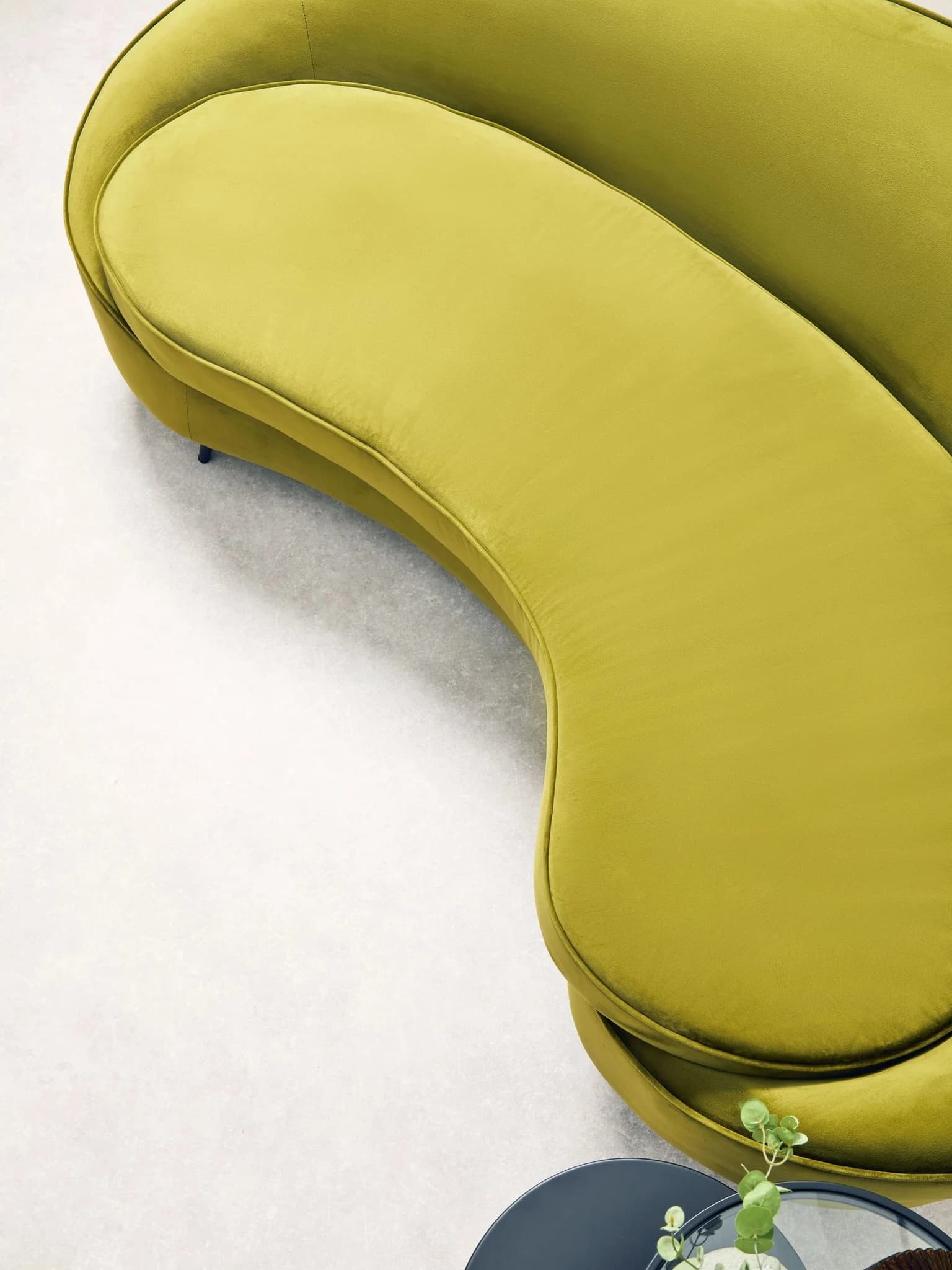 Hasina Three Seat Olive Velvet Sofa - Seating, photo 3 of 8