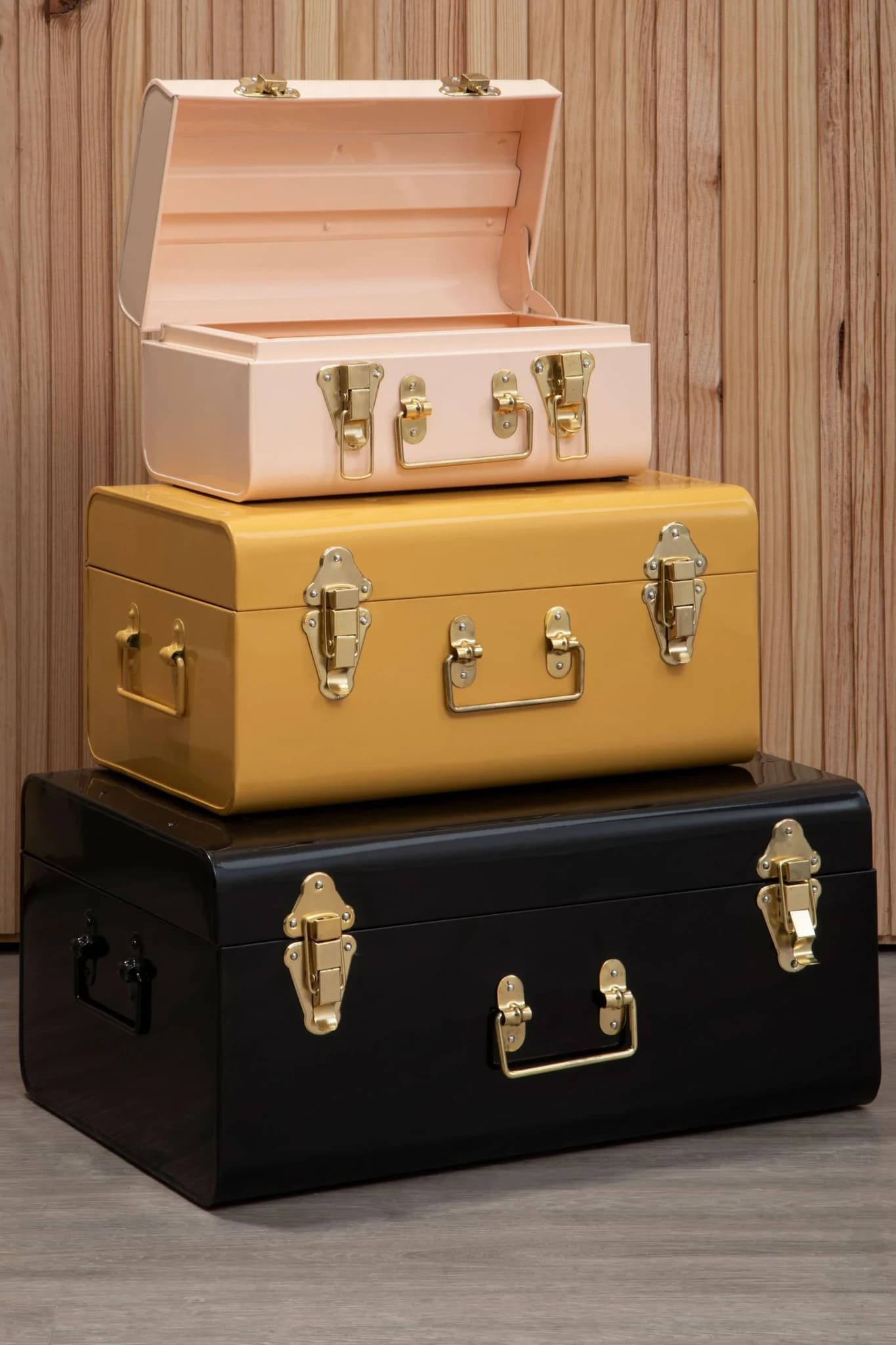 Parley Set of Three Assorted Storage Trunks - Bookcases & shelving, photo 4 of 8