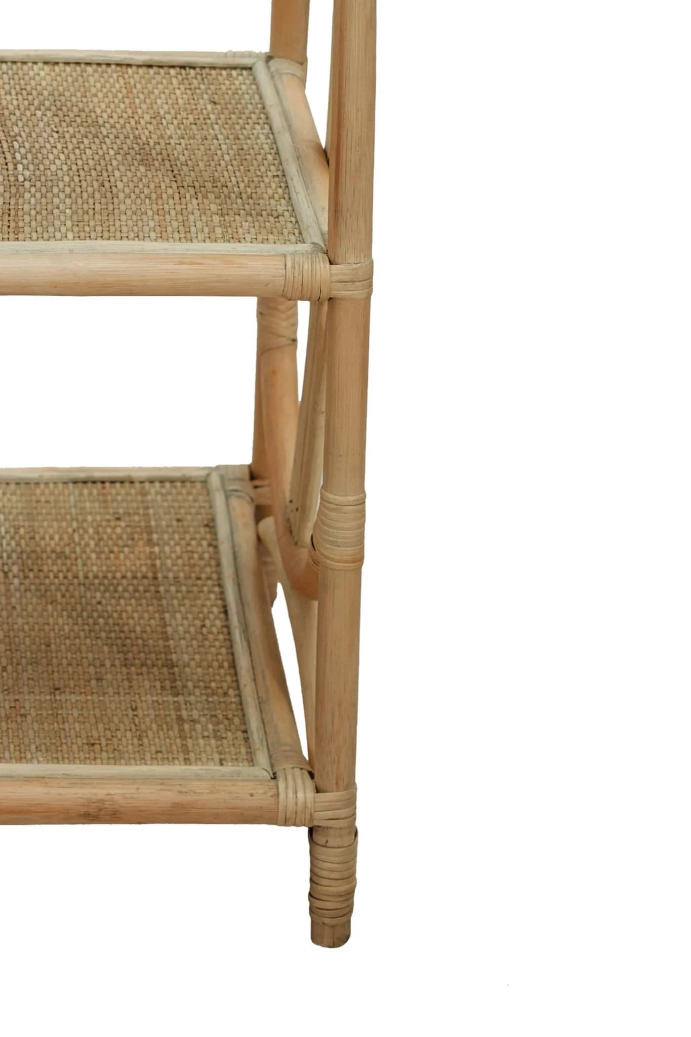 Mataram Three Tier Rattan Square Shelf Unit - Bookcases & shelving, photo 6 of 6
