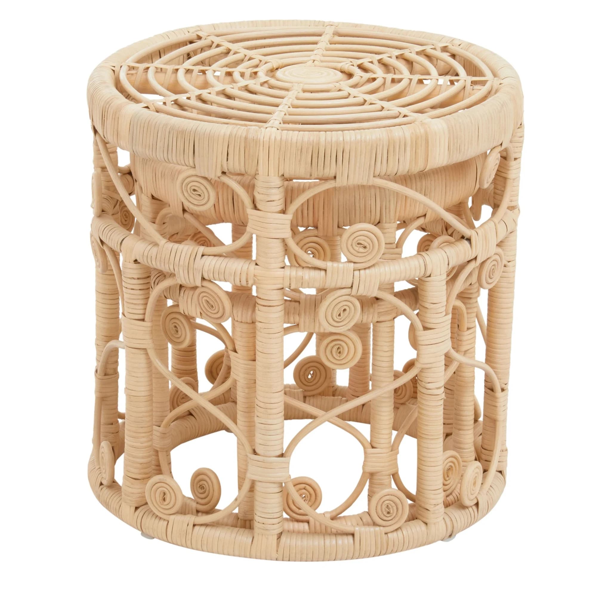 Mataram Natural Rattan Set of 2 Side Tables - Tables, photo 8 of 8