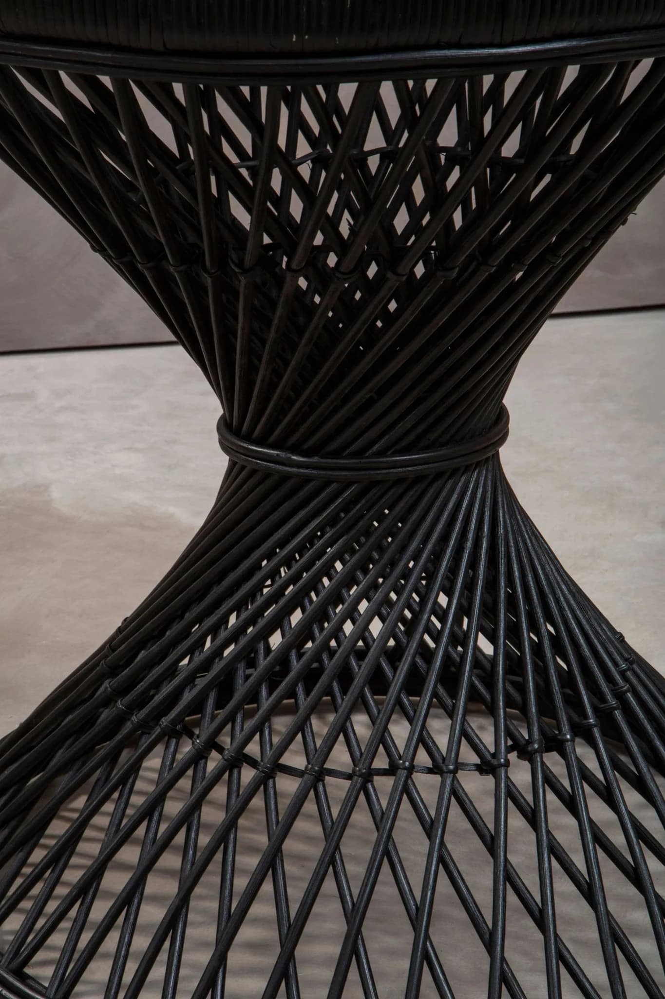 Mataram Black Finish Twisted Table - Tables, photo 7 of 8