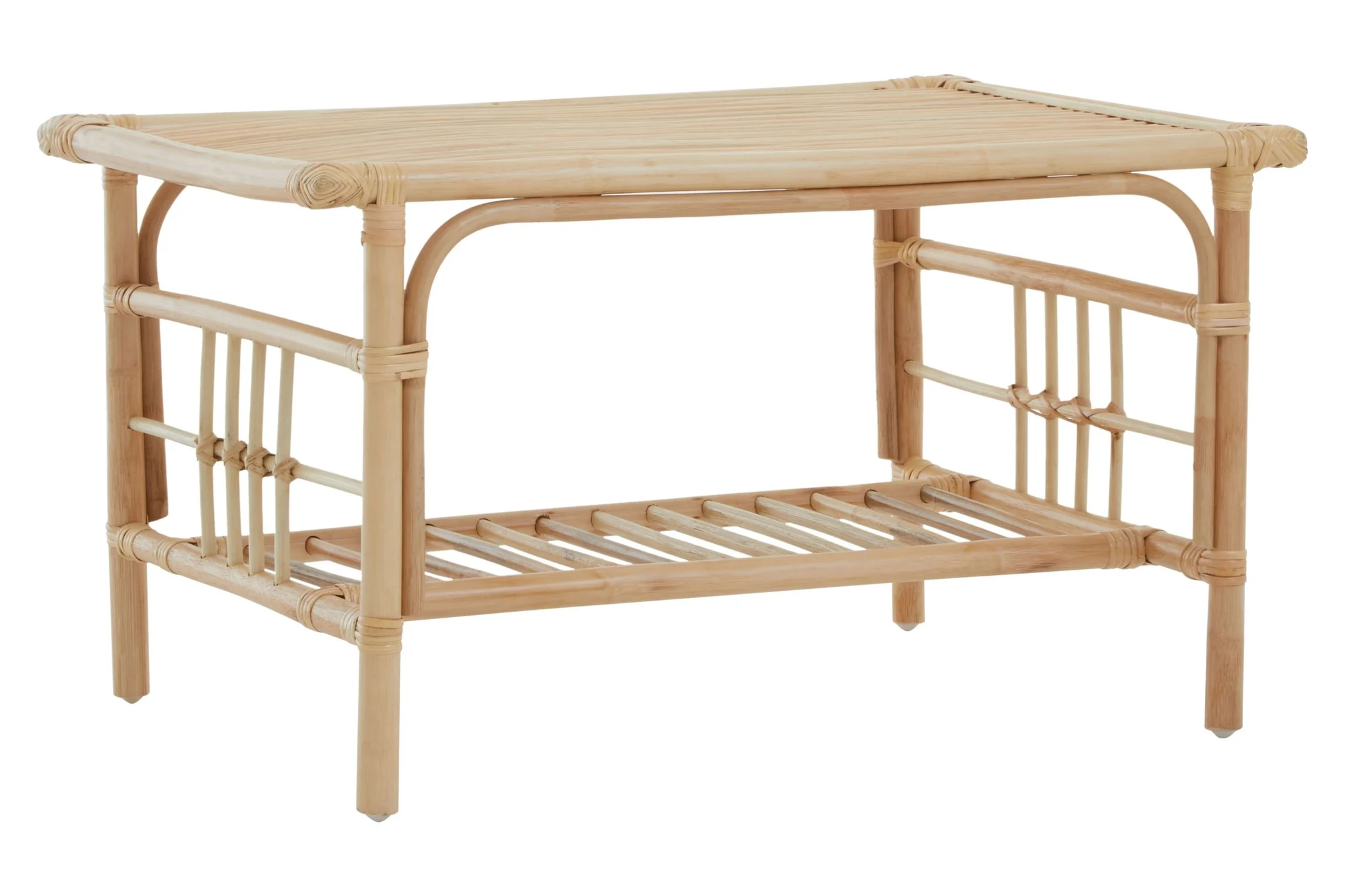 Mataram Natural Rattan Rectangular Coffee Table - Tables, photo 3 of 8