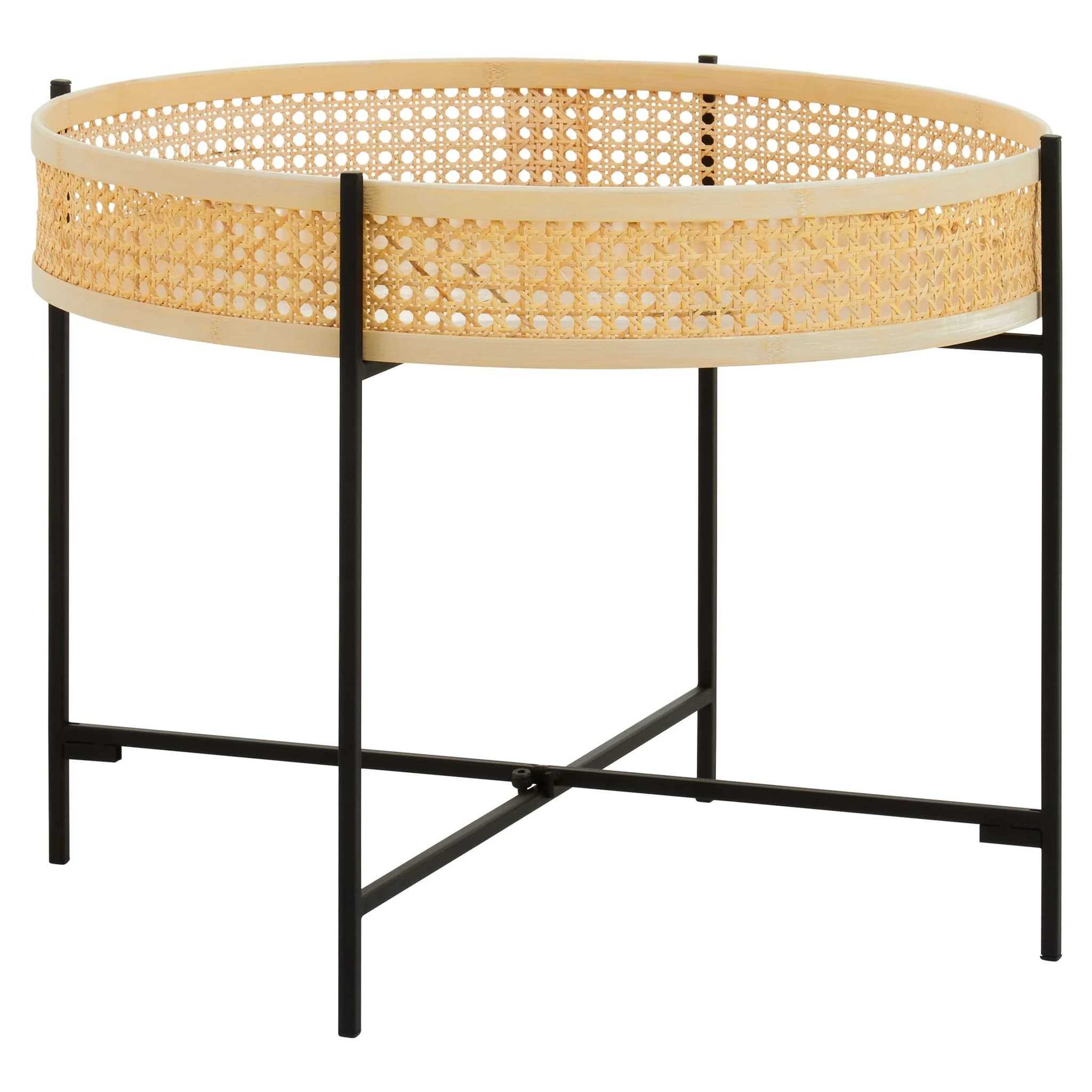 Depok Rattan Coffee Table With Cross Metal Base - Tables, photo 4 of 8