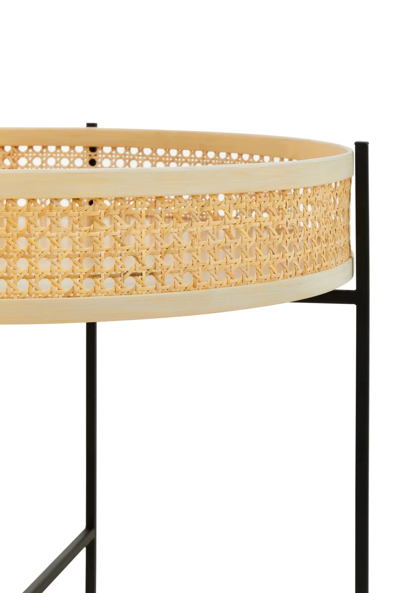 Depok Rattan Coffee Table With Cross Metal Base - Tables, photo 7 of 8