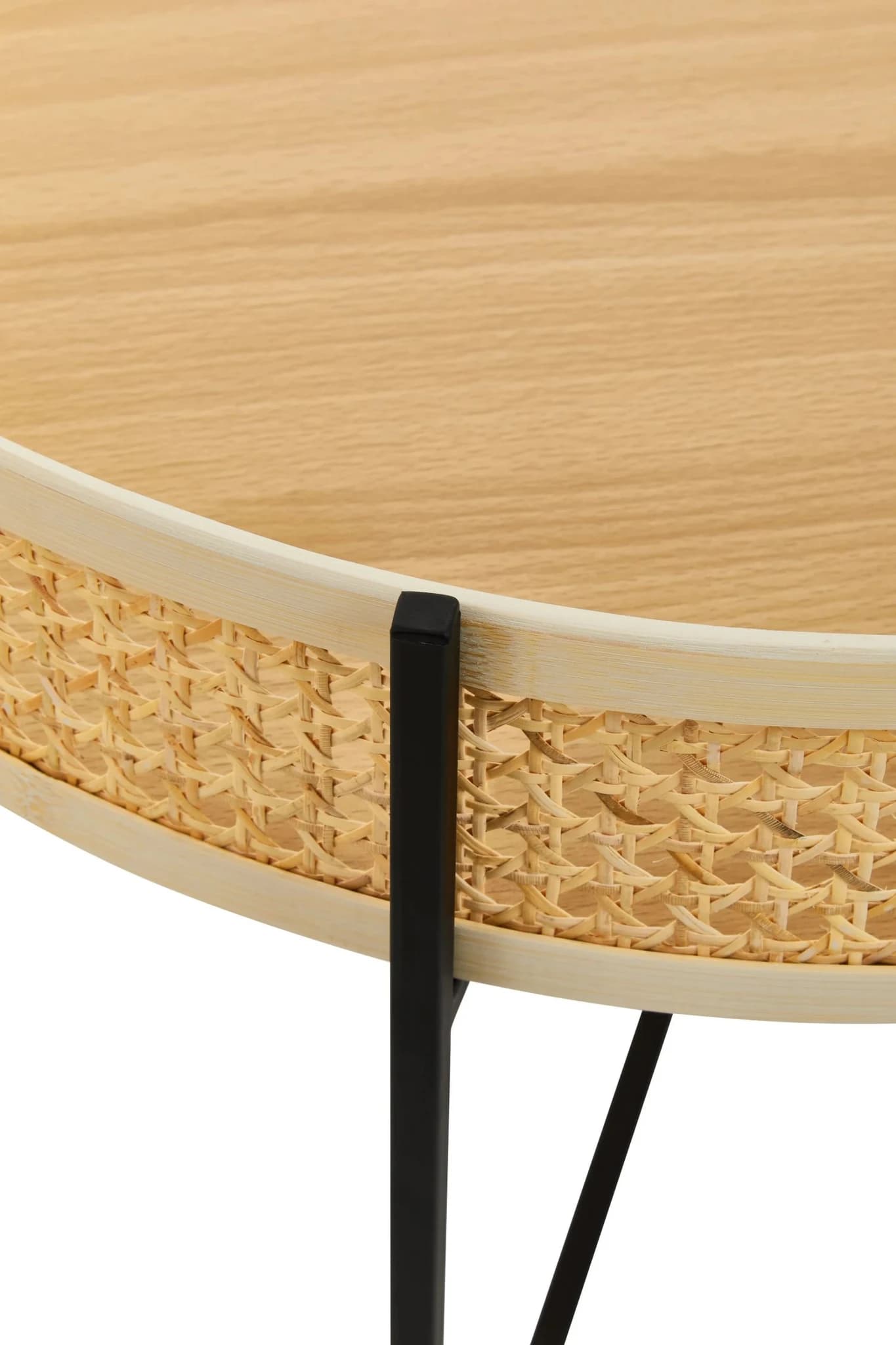 Depok Rattan Coffee Table With Cross Metal Base - Tables, photo 6 of 8