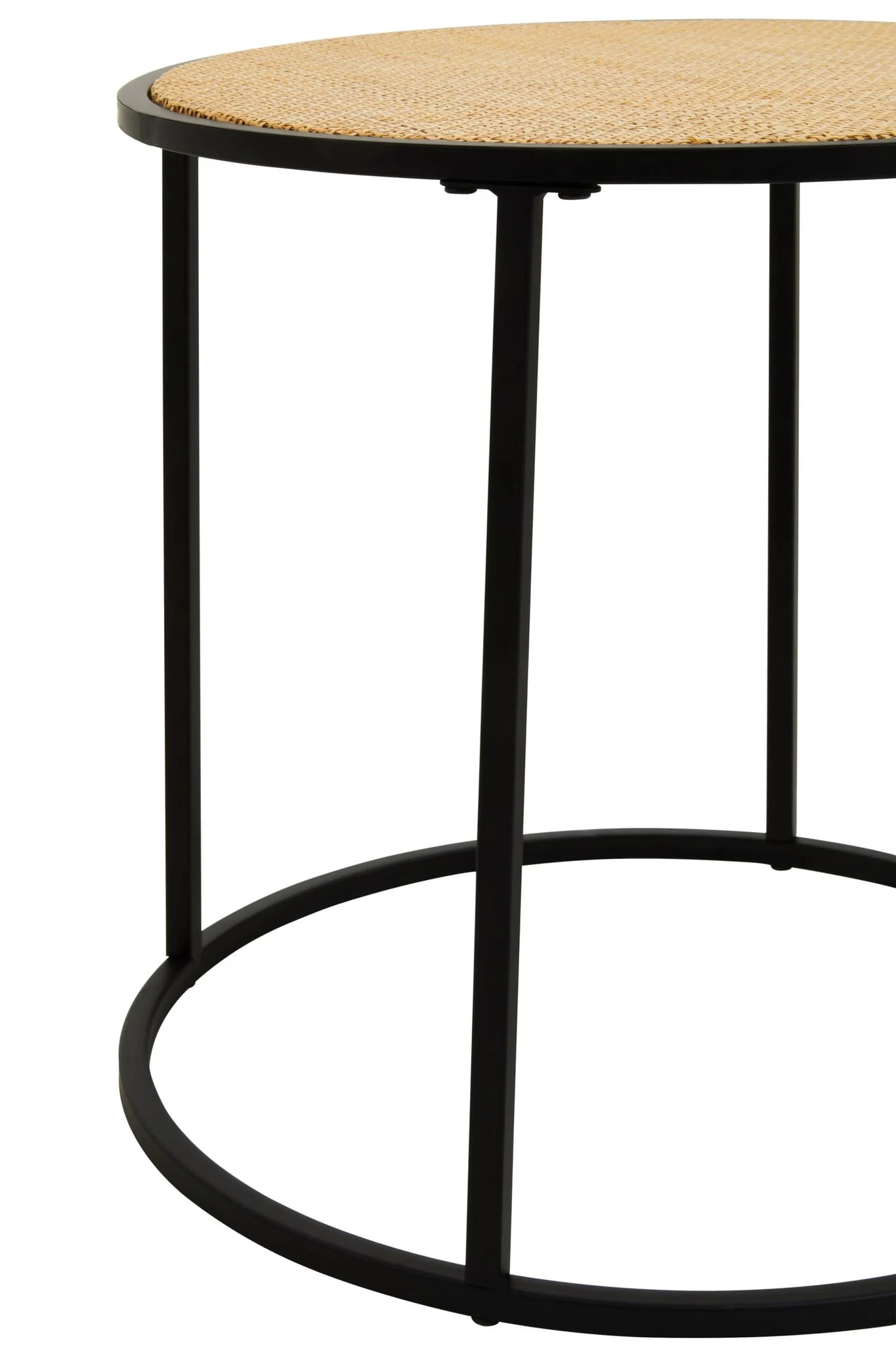 Depok Rattan And Metal Round Side Table - Tables, photo 6 of 7