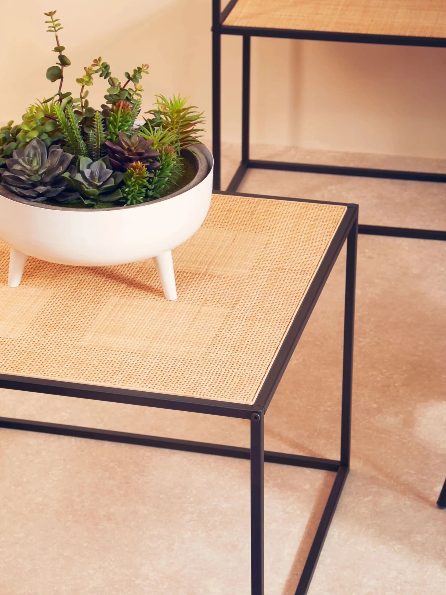Depok Rattan And Metal Coffee Table - Tables, photo 2 of 8
