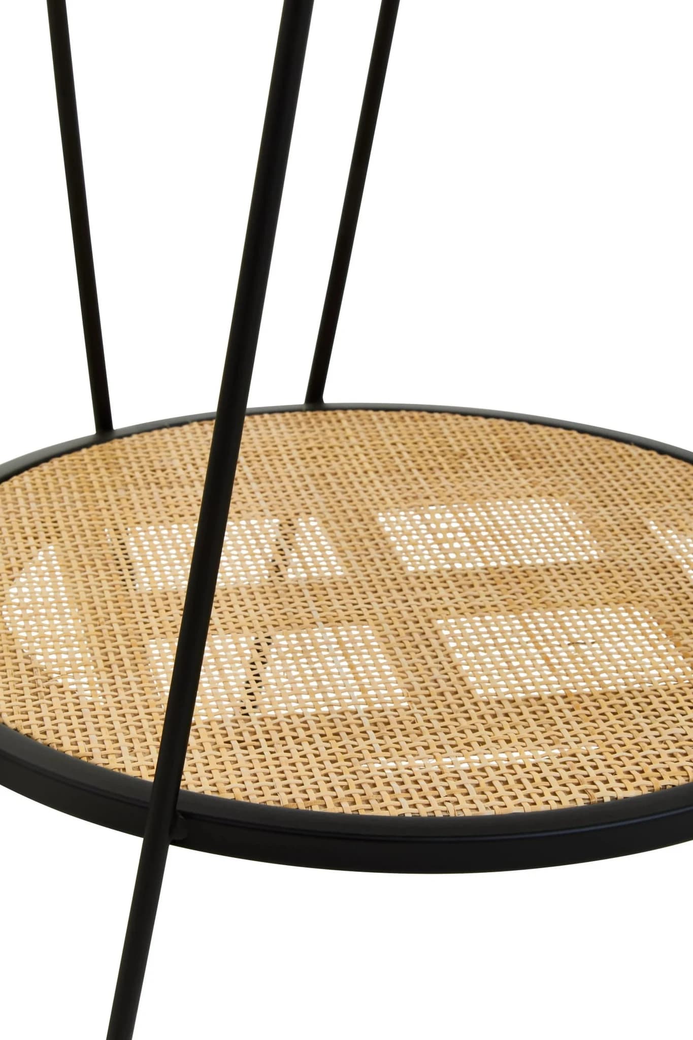 Depok Rattan And Metal Side Table With Hairpin Legs - Tables, photo 6 of 8