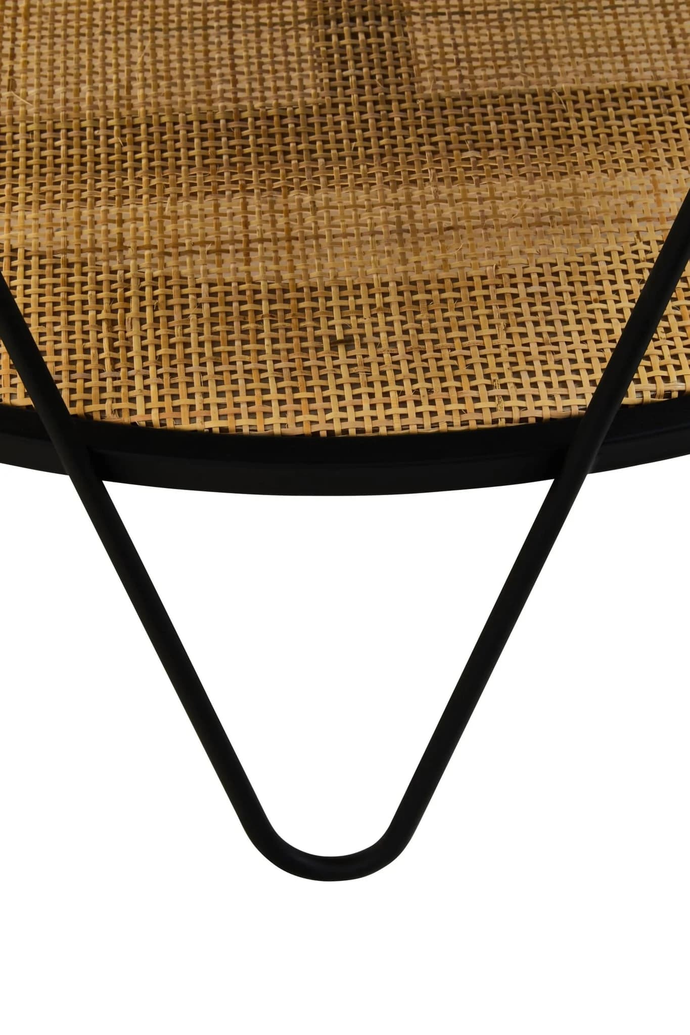 Depok Rattan And Metal Coffee Table With Hairpin Legs - Tables, photo 6 of 8