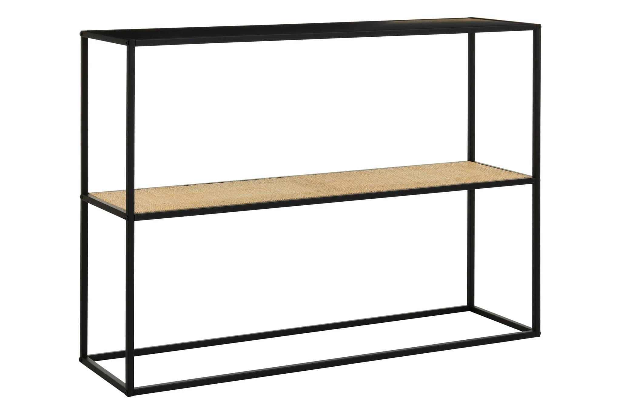 Depok 2 Tier Rattan And Metal Console Table - Tables, photo 5 of 8