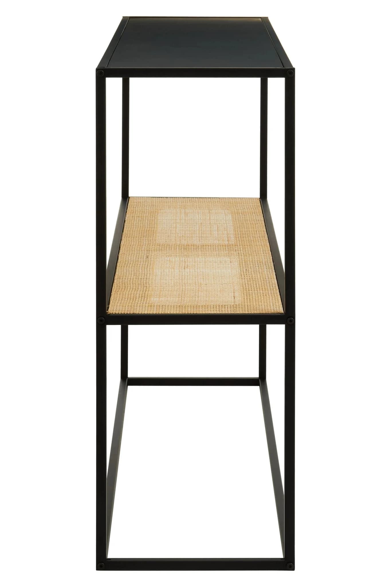 Depok 2 Tier Rattan And Metal Console Table - Tables, photo 4 of 8
